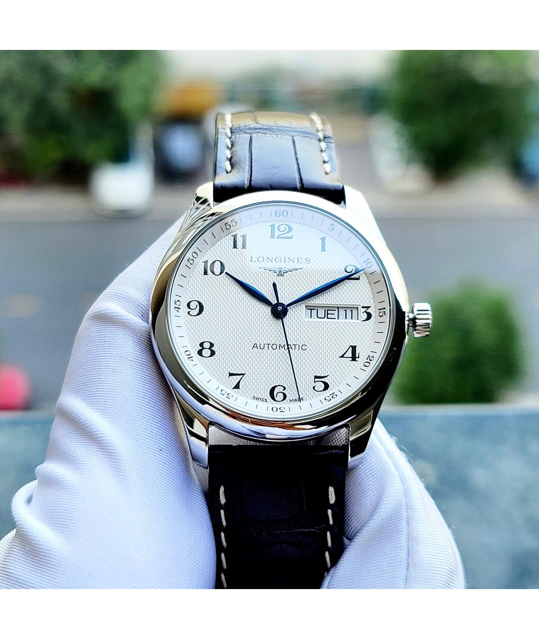 LONGINES Серебряные стальные часы, фото 2