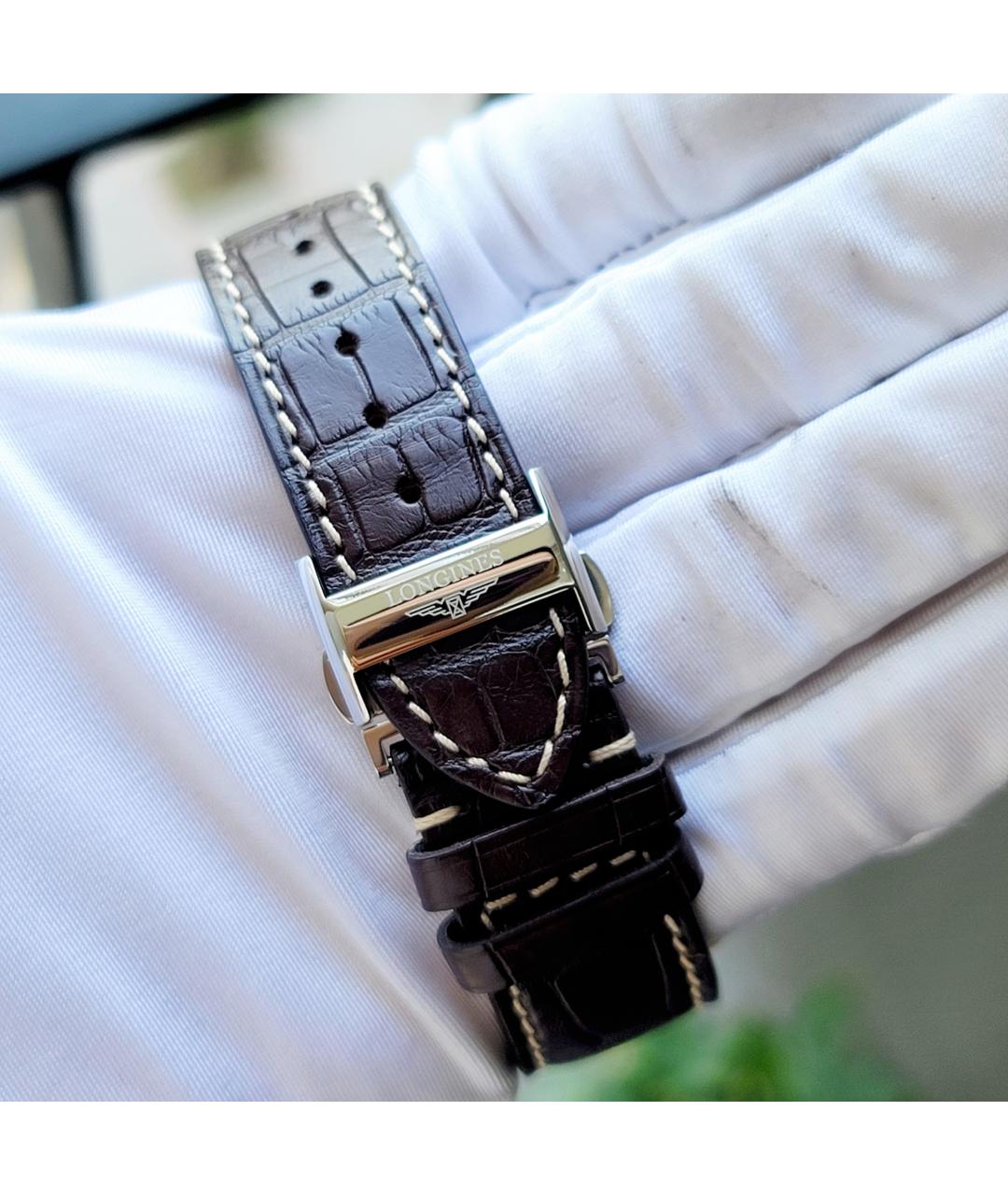 LONGINES Серебряные стальные часы, фото 6