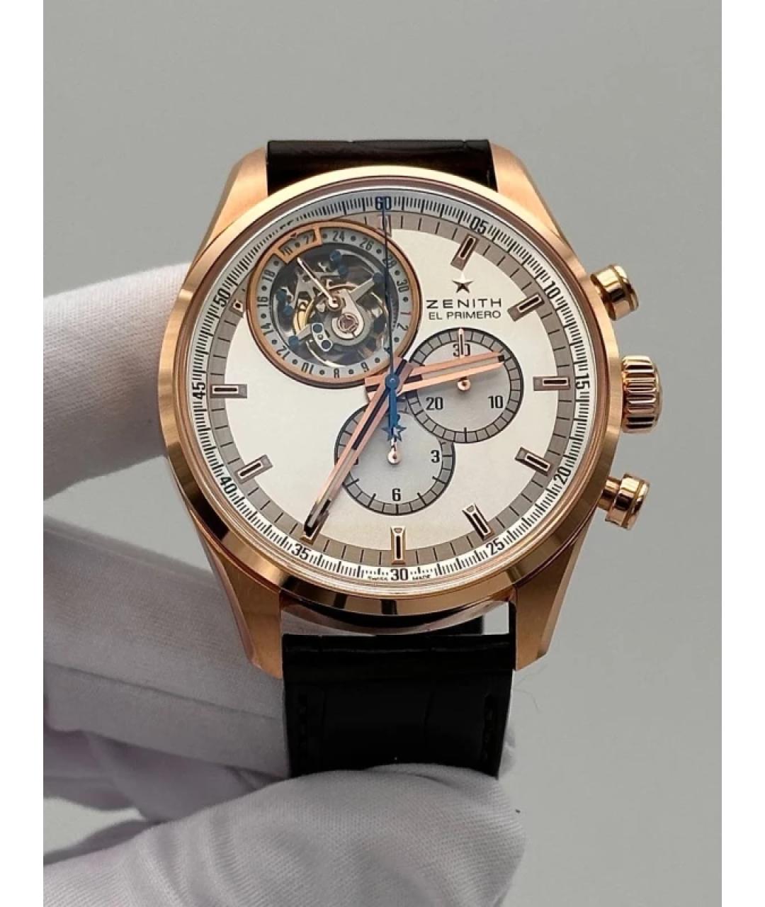 ZENITH Серебряные часы из розового золота, фото 2