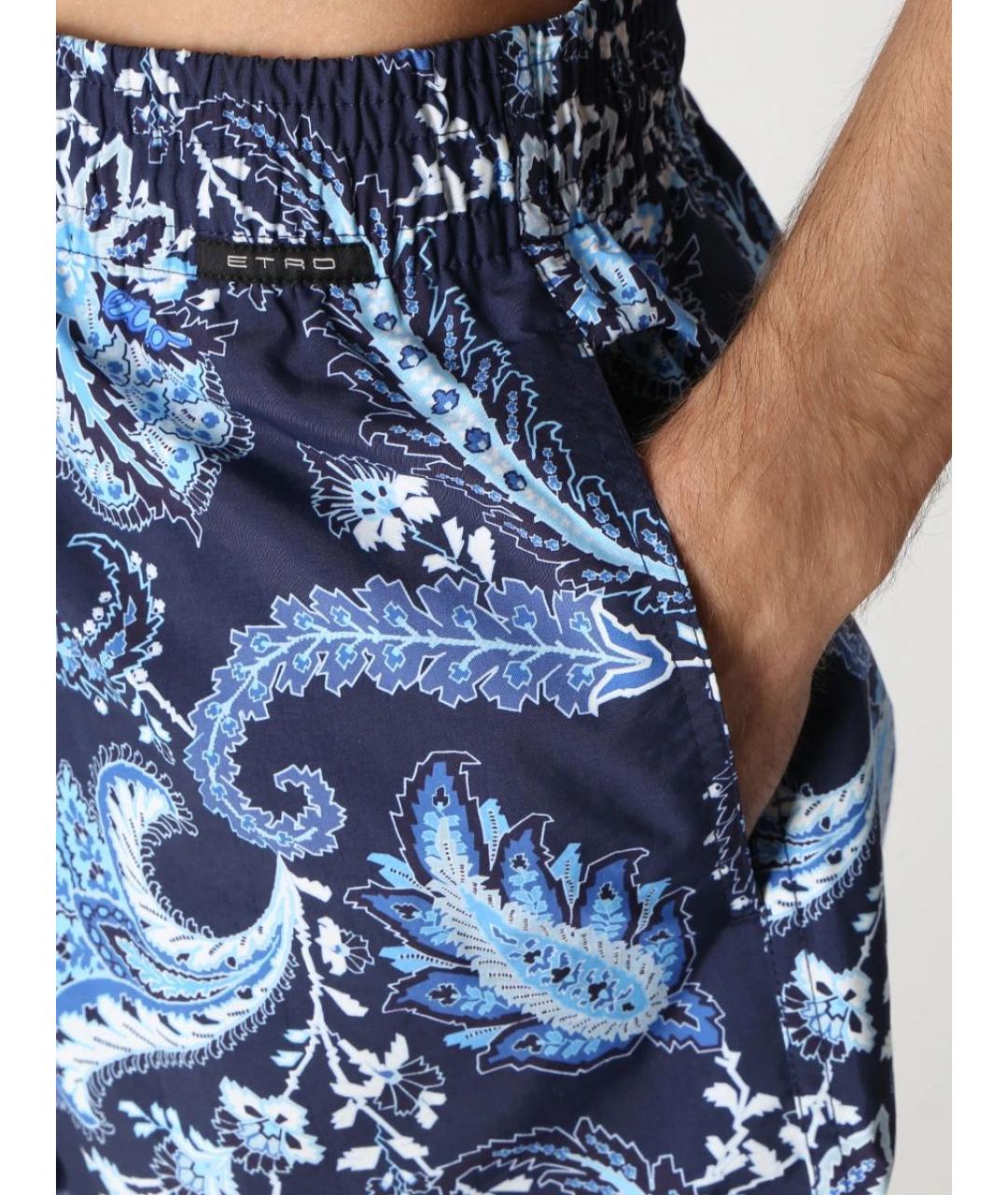 ETRO Синие полиамидовые шорты, фото 4