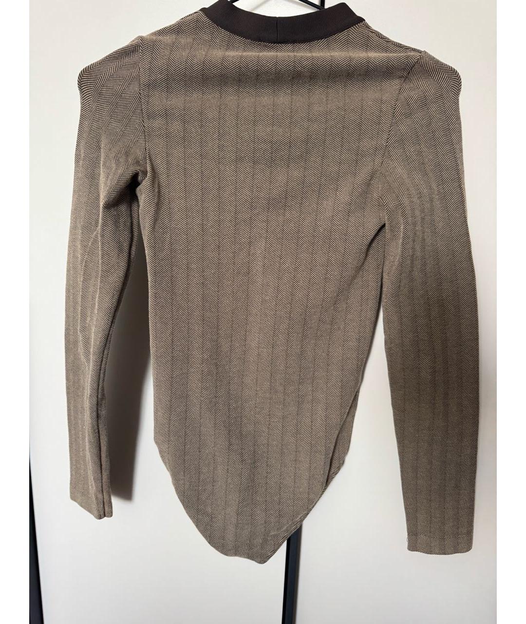 WOLFORD Коричневое хлопко-эластановое боди, фото 2