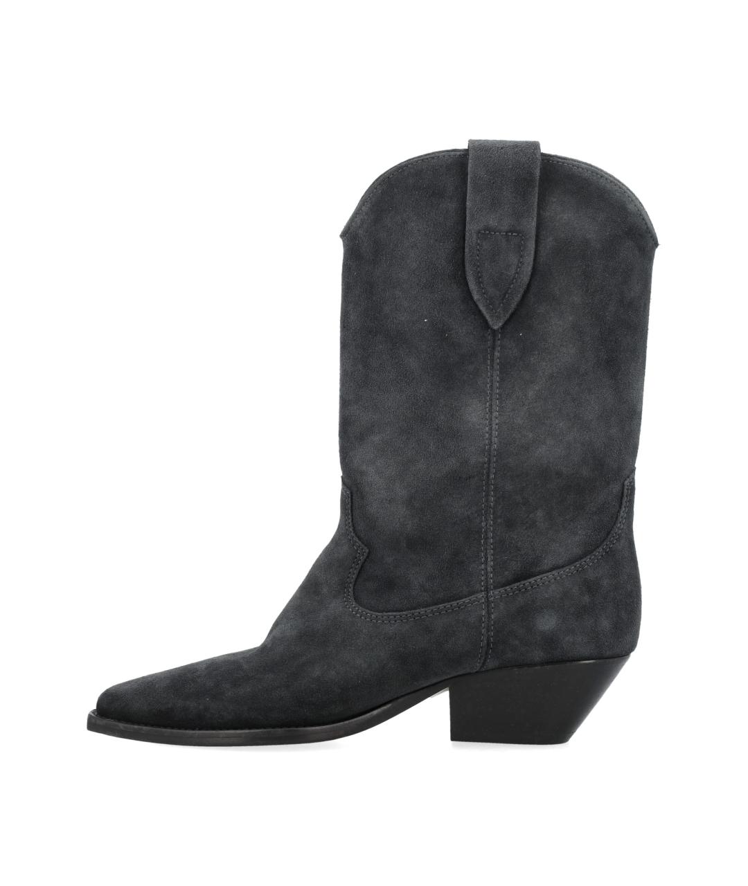 ISABEL MARANT Черные кожаные полусапоги, фото 3