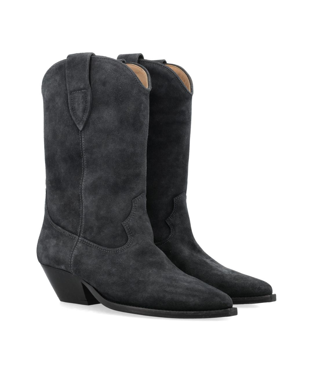 ISABEL MARANT Черные кожаные полусапоги, фото 2