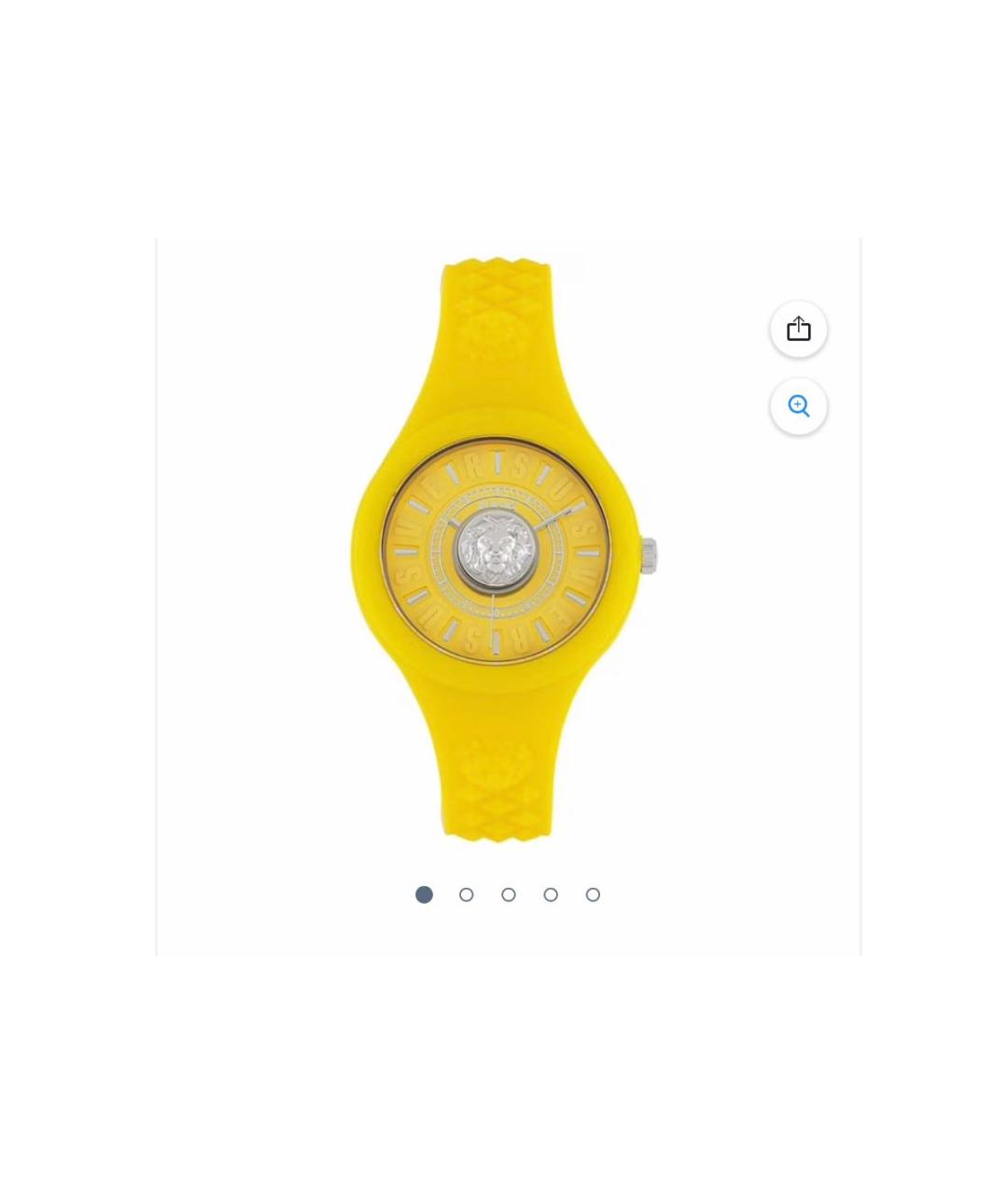 VERSUS VERSACE Желтые часы, фото 6