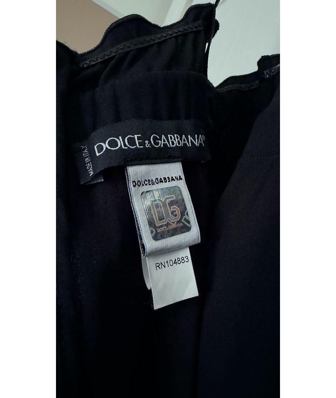 DOLCE&GABBANA Черный шелковый корсет, фото 3