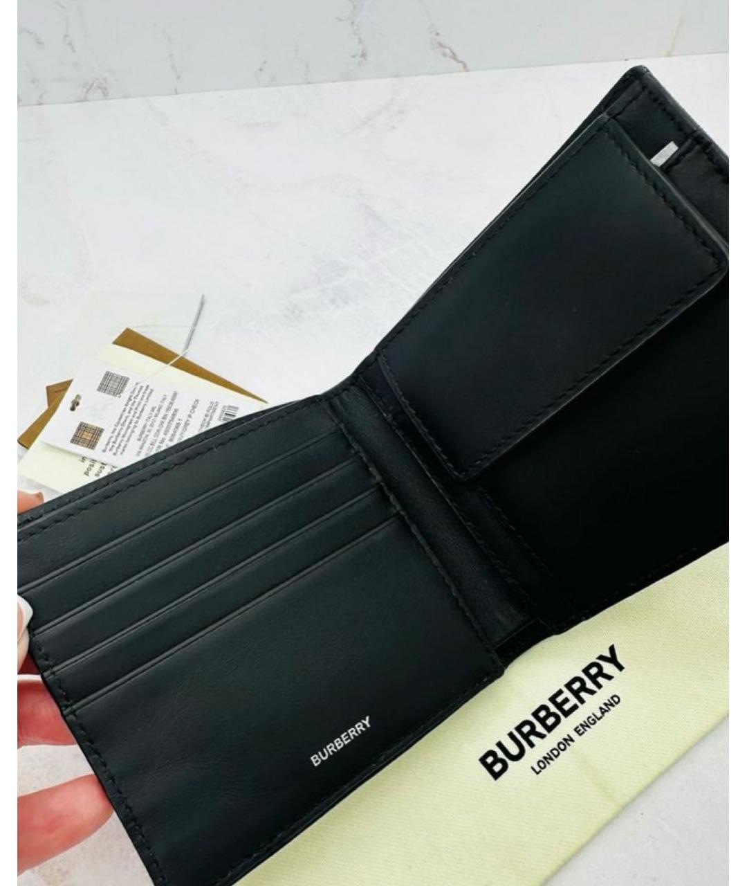 BURBERRY Темно-синий кошелек, фото 4