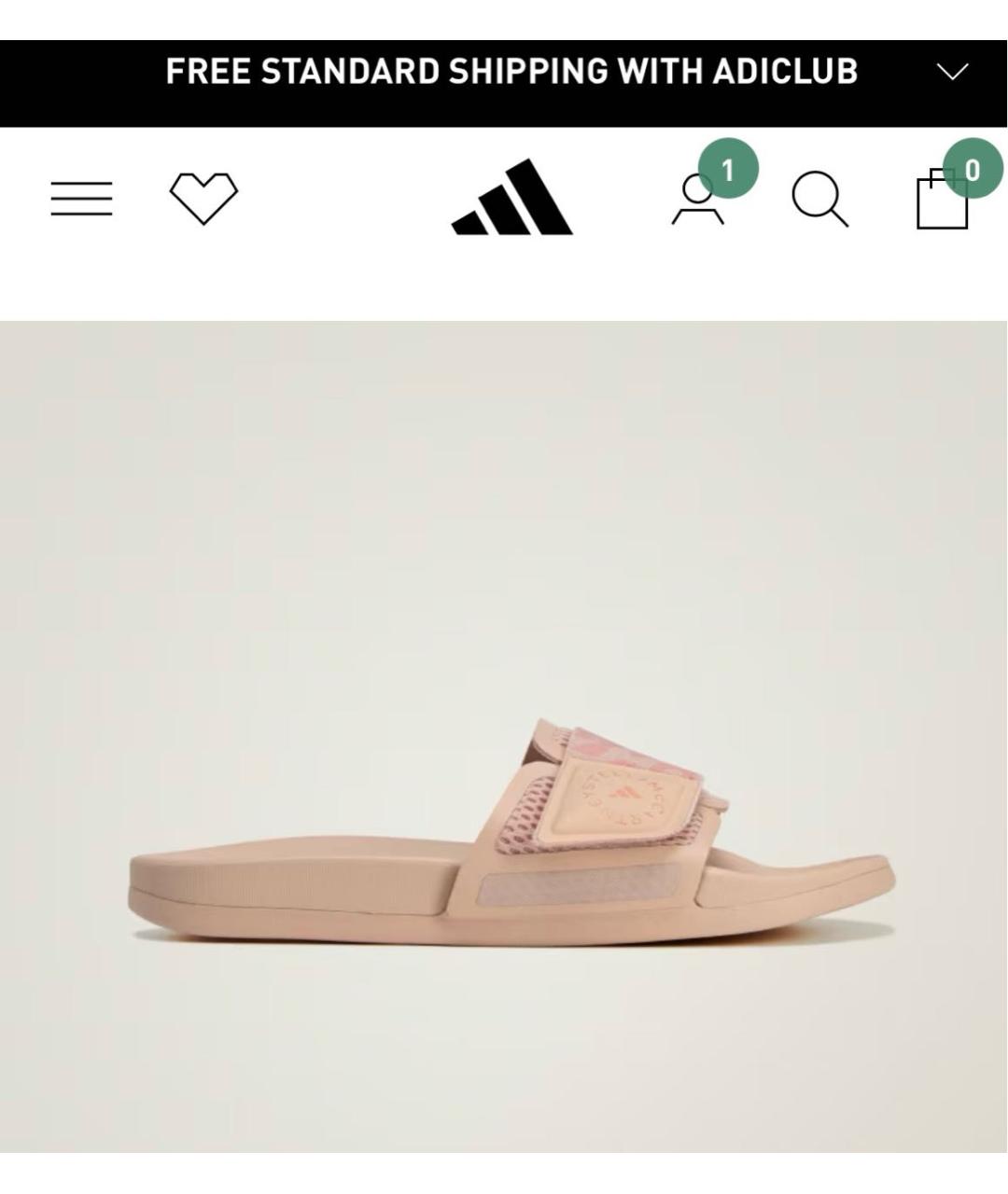 ADIDAS BY STELLA MCCARTNEY Розовые шлепанцы, фото 7