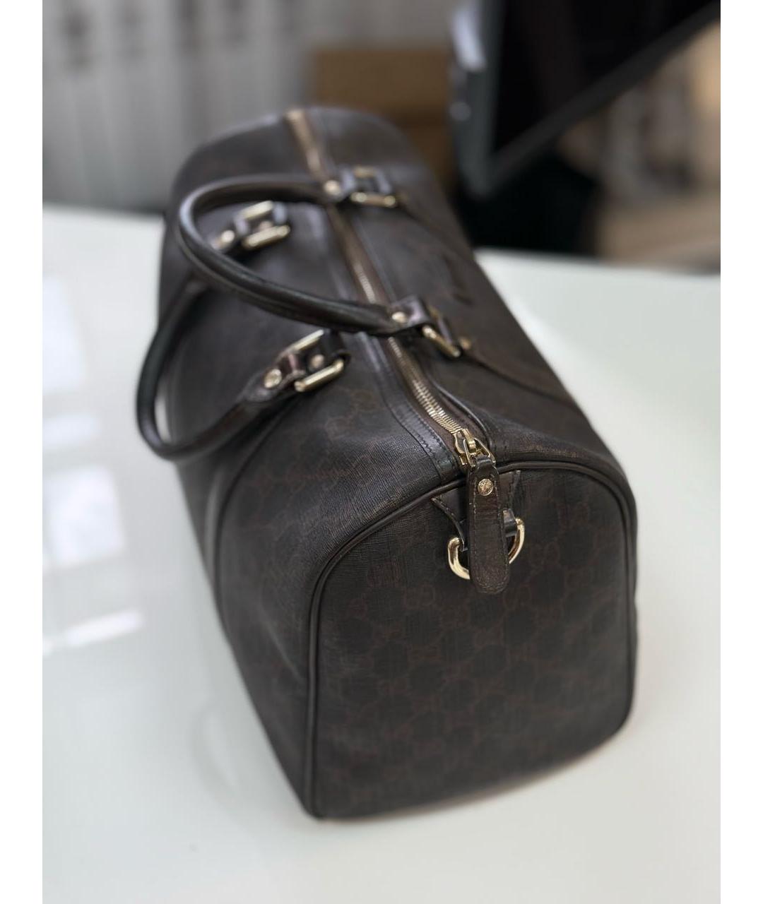 GUCCI Коричневая дорожная/спортивная сумка, фото 2