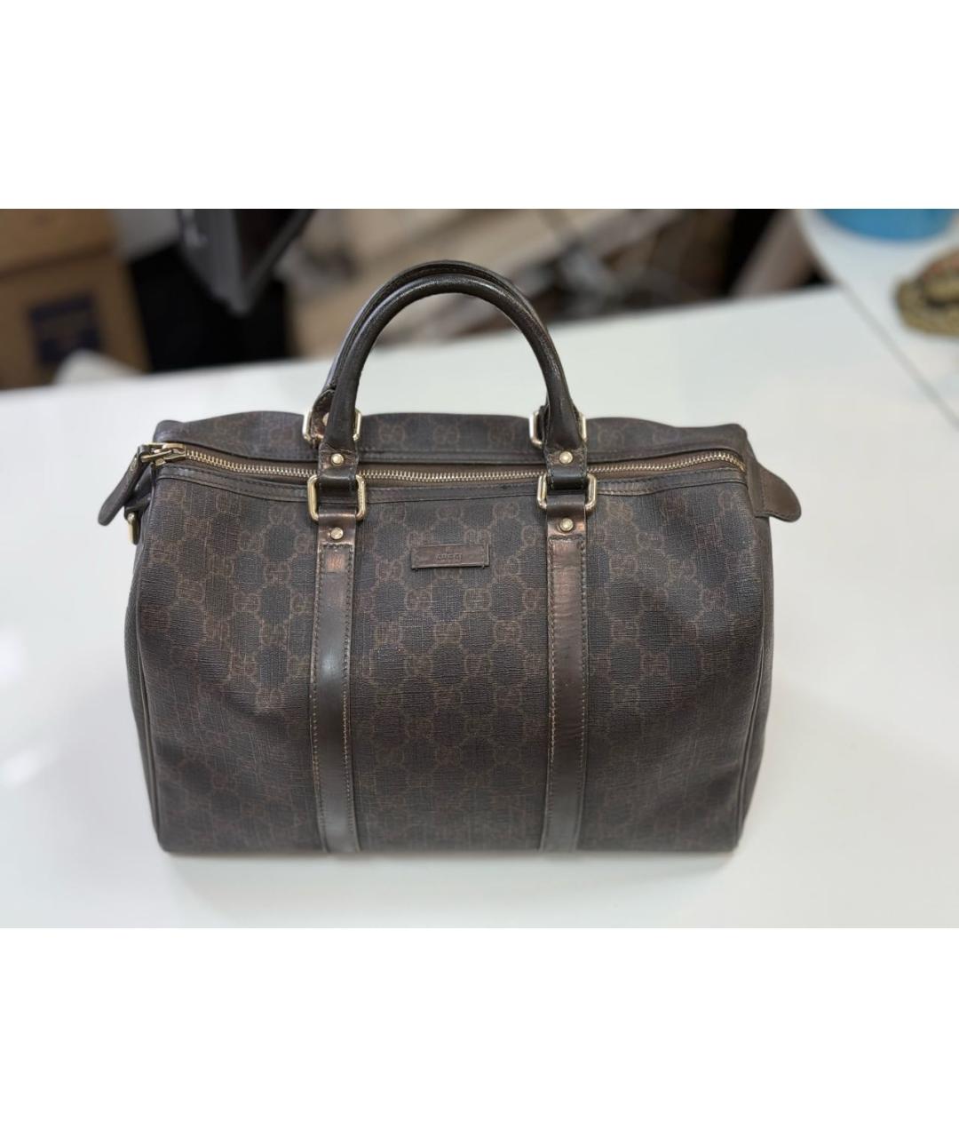 GUCCI Коричневая дорожная/спортивная сумка, фото 9