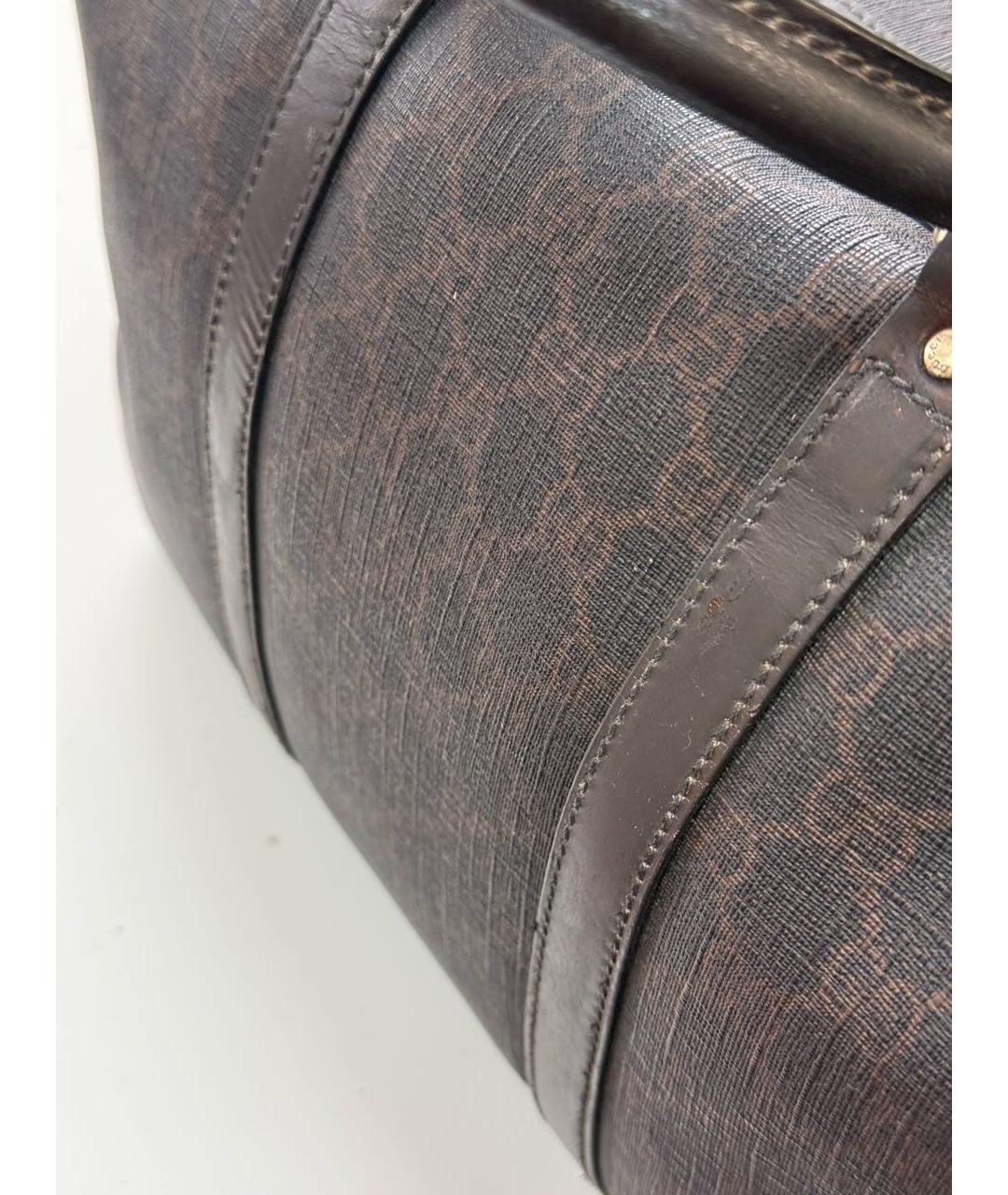 GUCCI Коричневая дорожная/спортивная сумка, фото 8