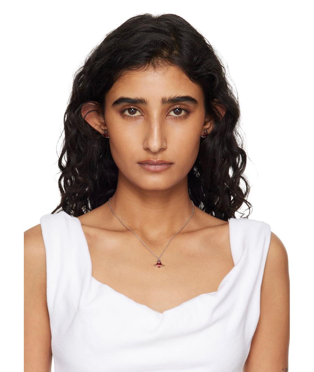 VIVIENNE WESTWOOD Серебряные латунные серьги, фото 2