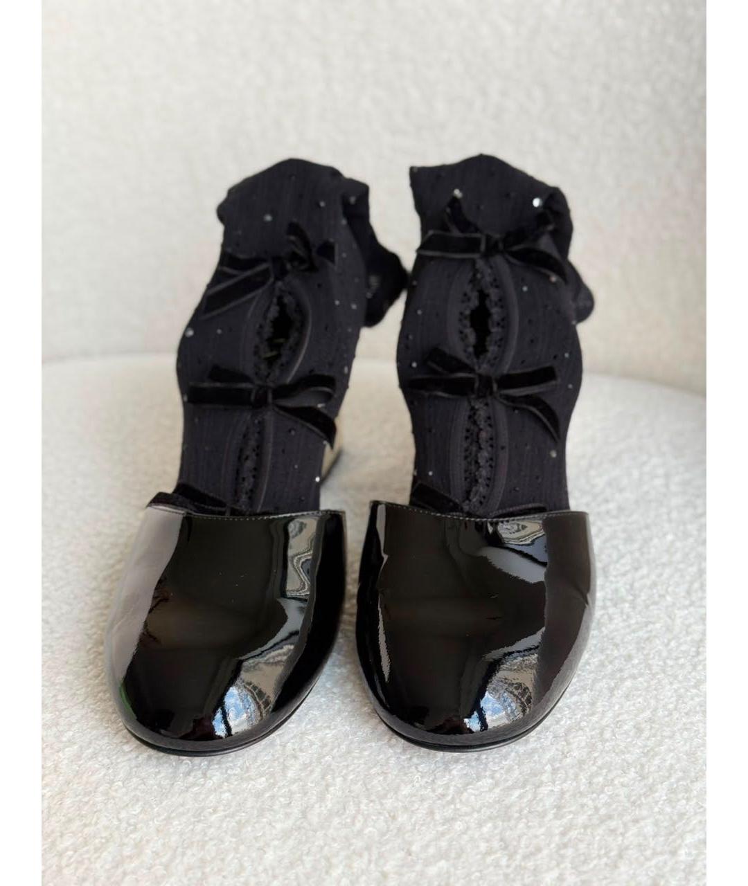 CHANEL Черные туфли из лакированной кожи, фото 2