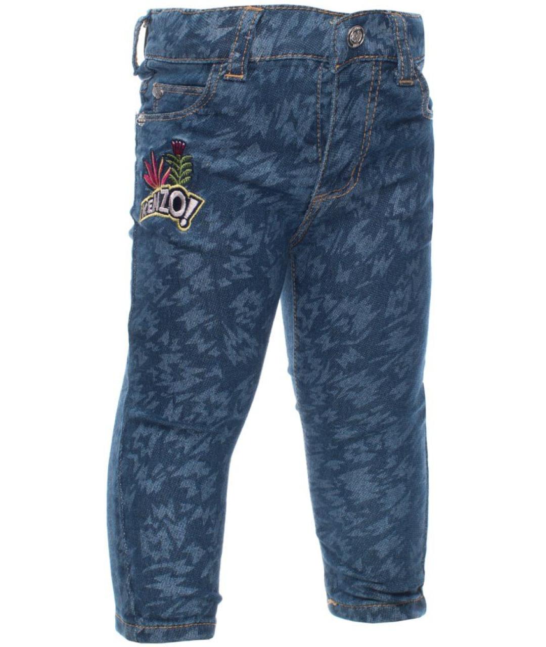 KENZO Синие хлопковые джинсы, фото 2