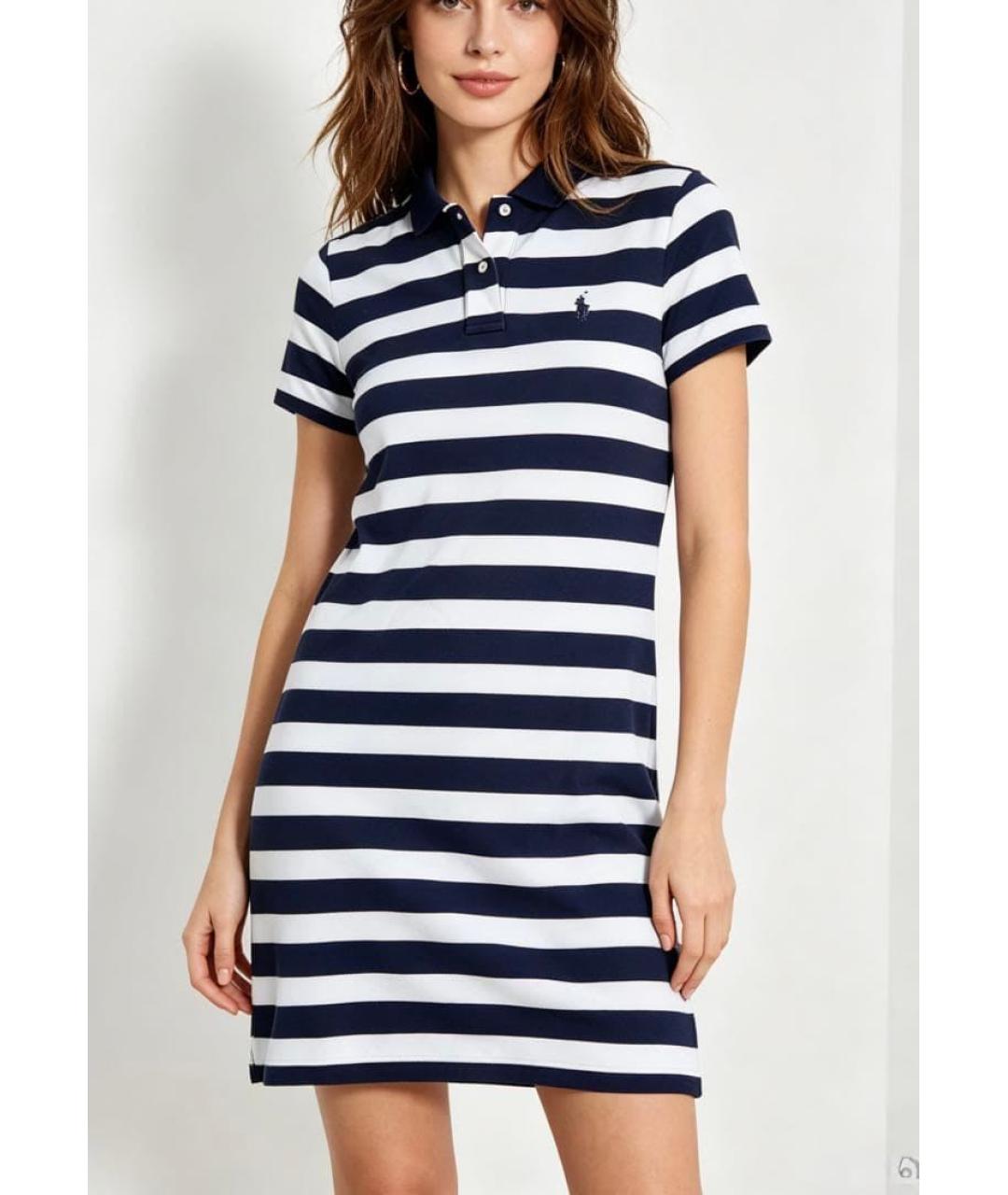 RALPH LAUREN Мульти хлопковое повседневное платье, фото 2
