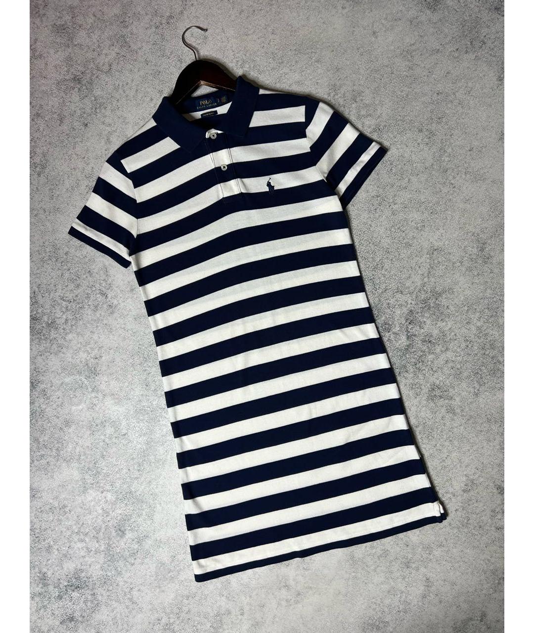 RALPH LAUREN Мульти хлопковое повседневное платье, фото 9