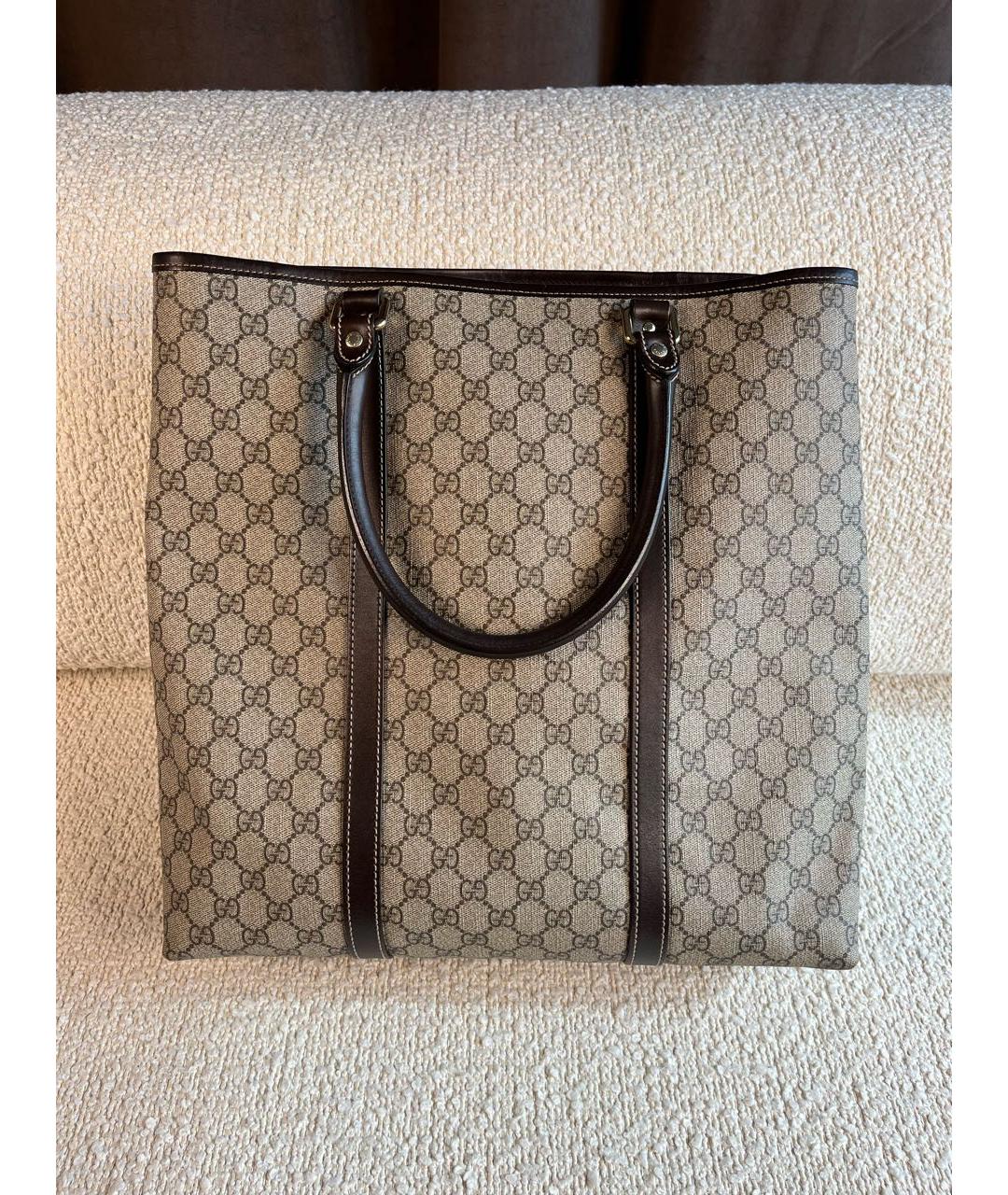 GUCCI Бежевая сумка тоут, фото 3