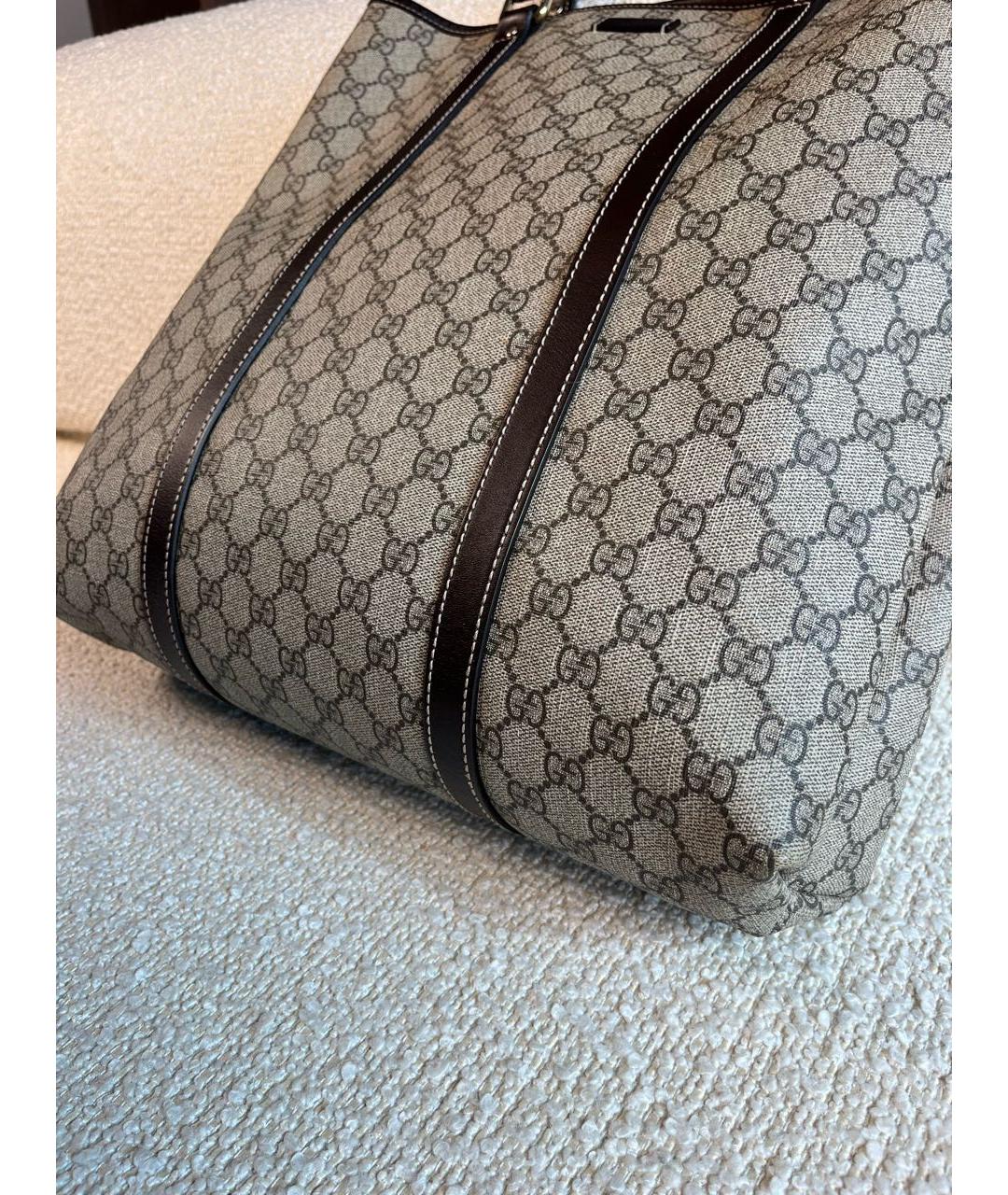 GUCCI Бежевая сумка тоут, фото 8