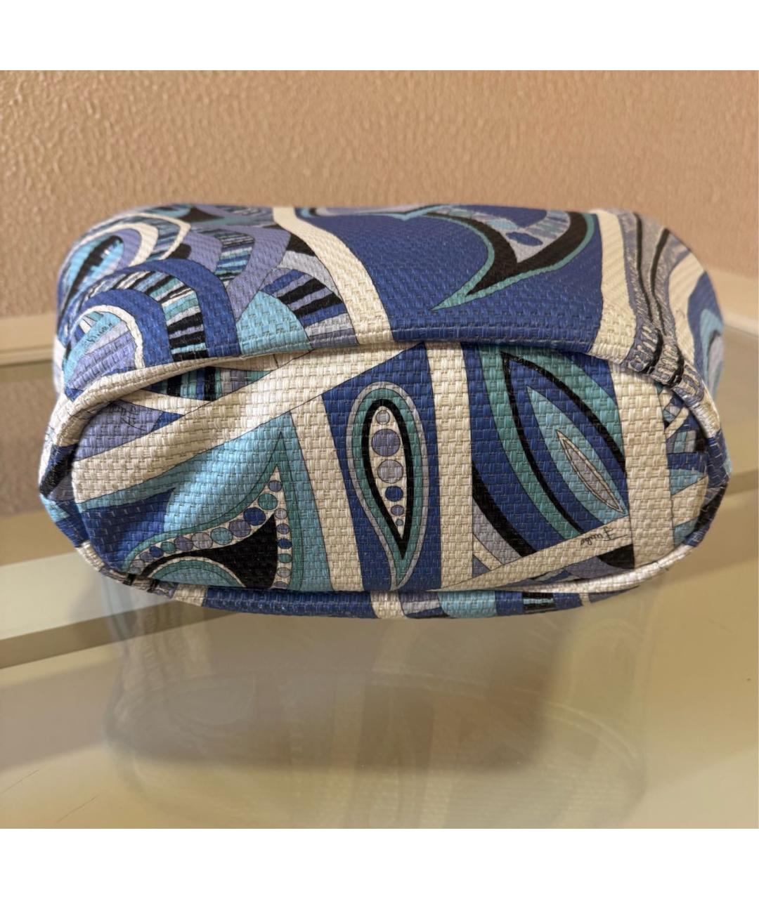 EMILIO PUCCI Синяя сумка тоут, фото 7