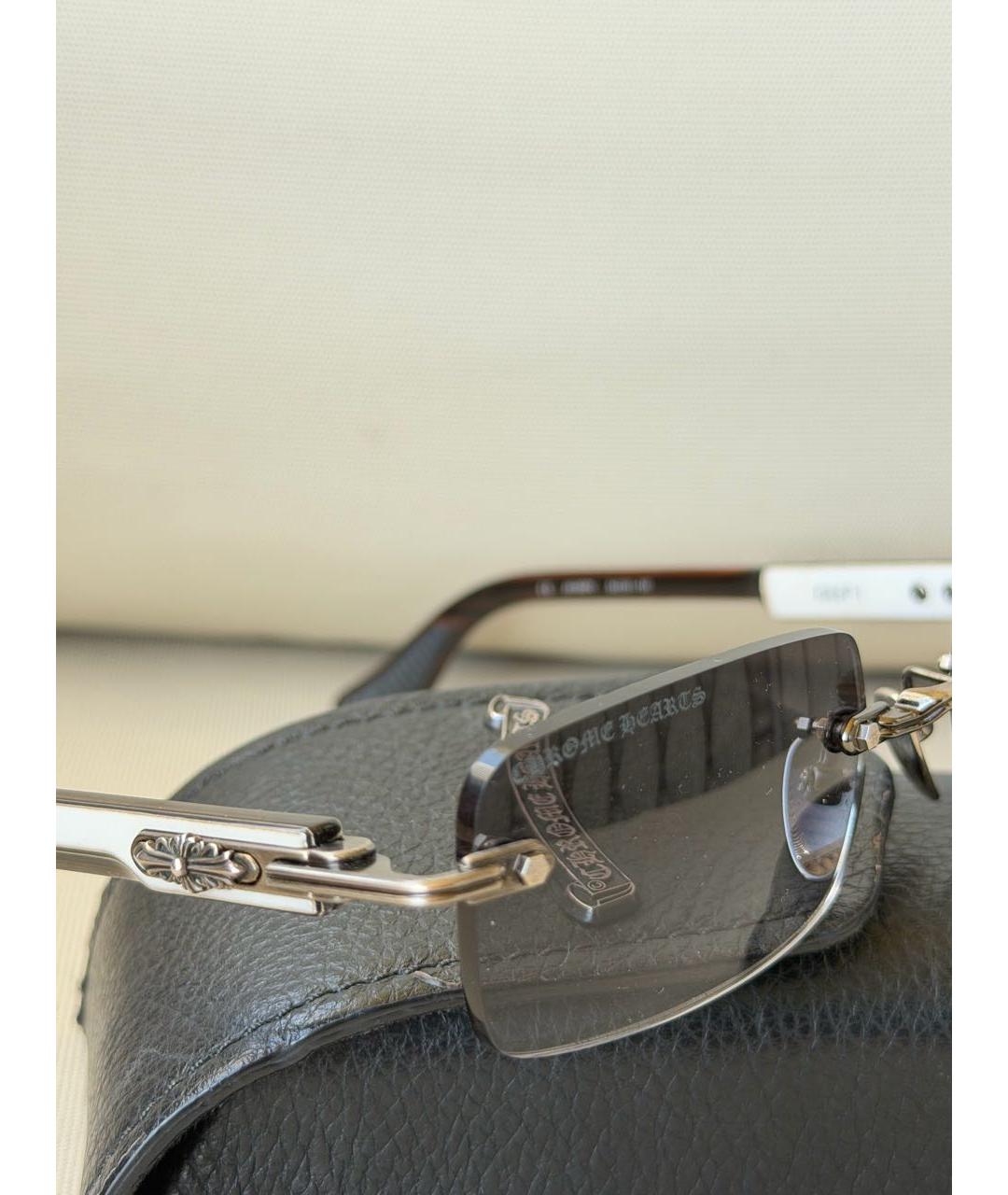 CHROME HEARTS Белые солнцезащитные очки, фото 4