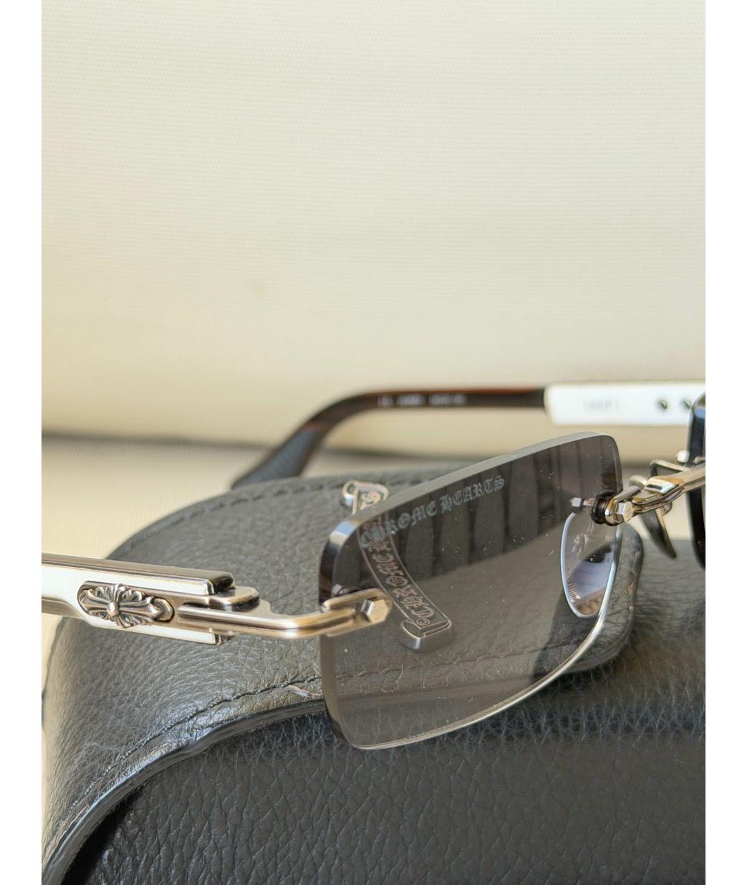 CHROME HEARTS Белые солнцезащитные очки, фото 3