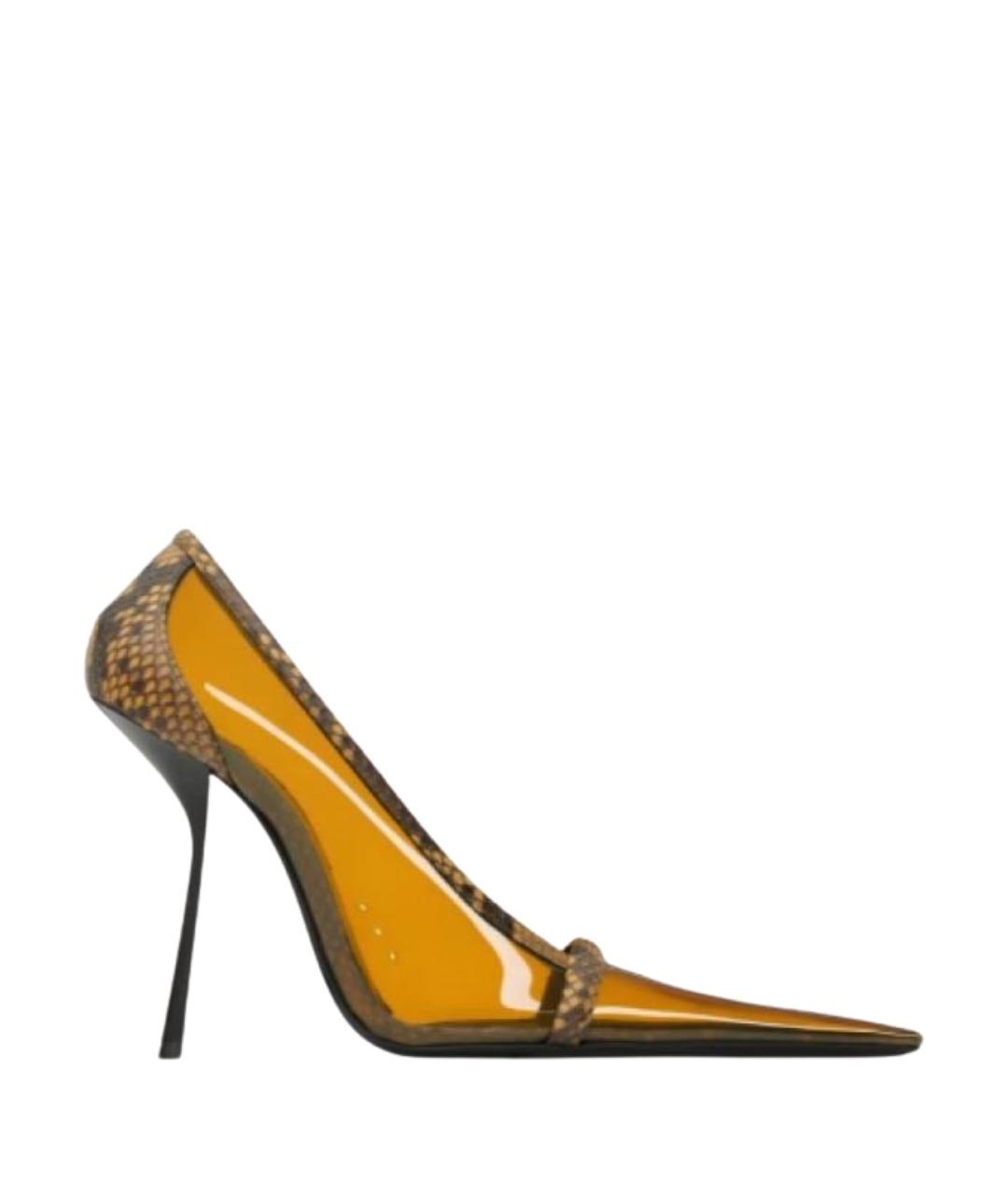 SAINT LAURENT Мульти синтетические туфли, фото 1