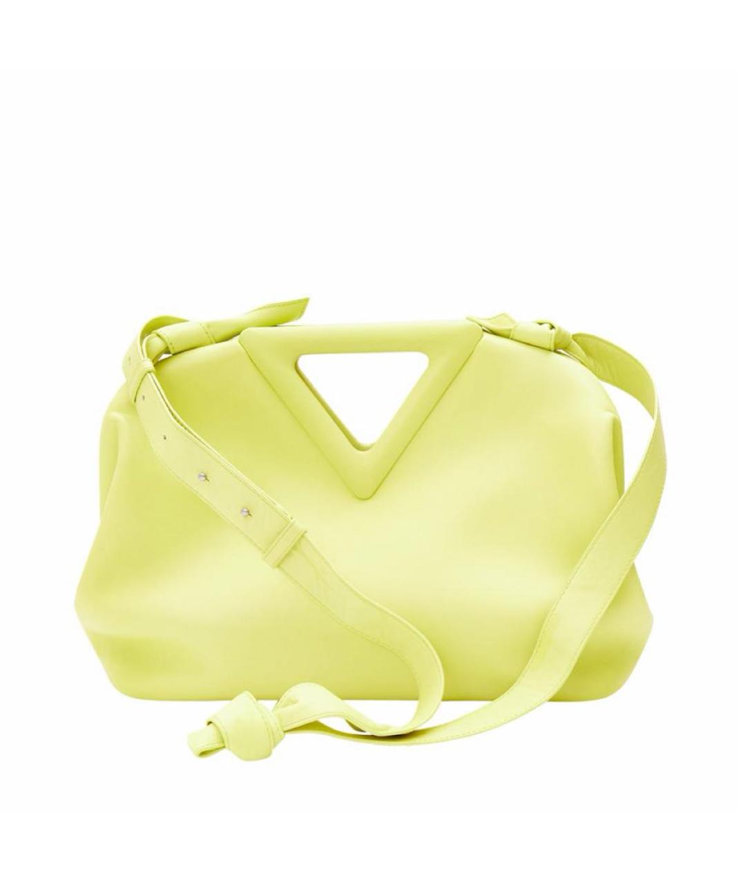 BOTTEGA VENETA Салатовая кожаная сумка с короткими ручками, фото 9
