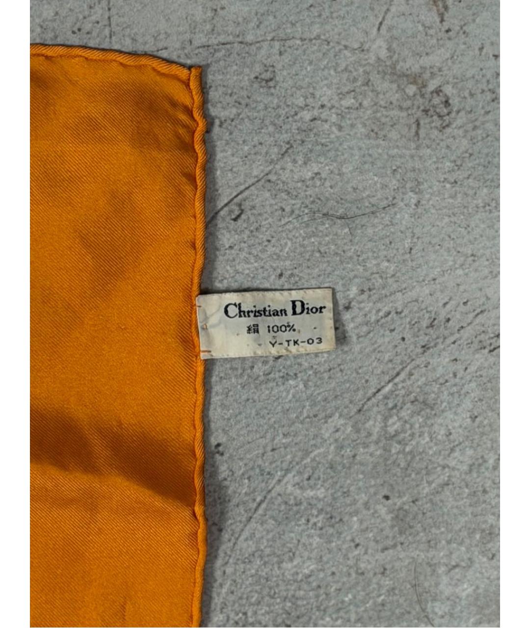 CHRISTIAN DIOR Мульти шелковый платок, фото 8