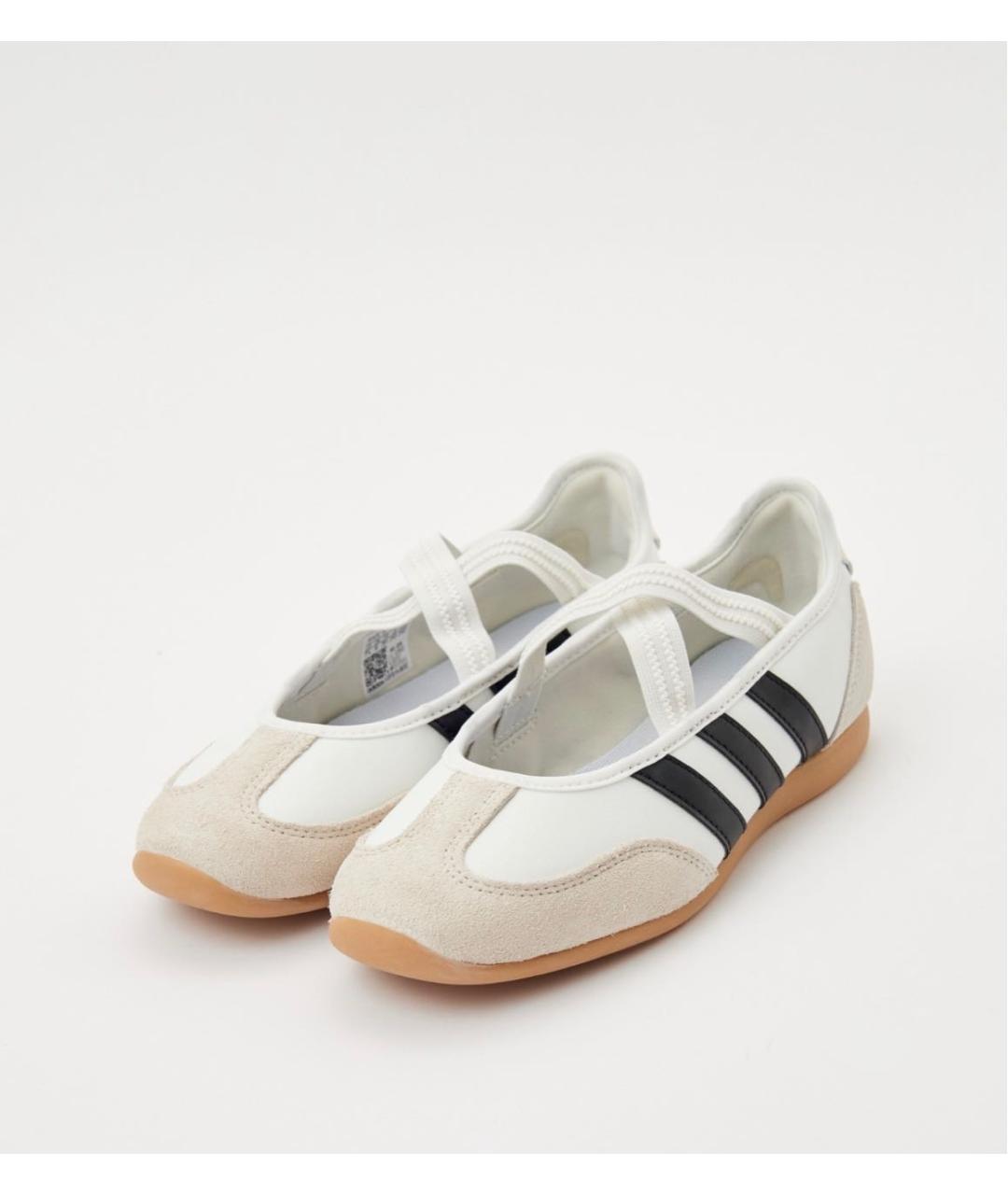 ADIDAS Белые кожаные балетки, фото 4