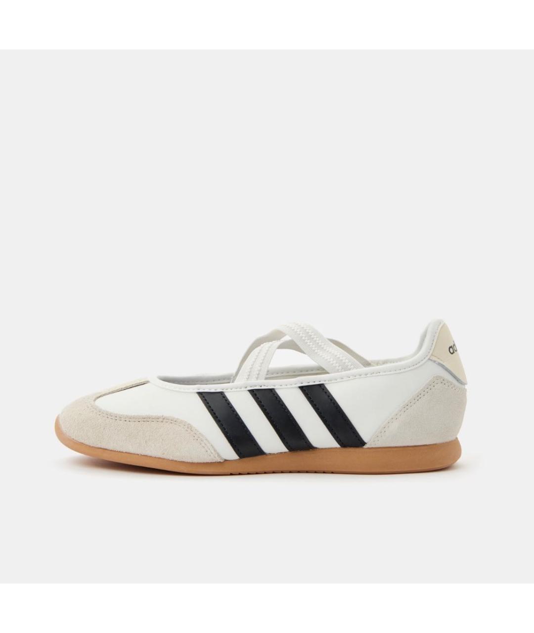 ADIDAS Белые кожаные балетки, фото 7