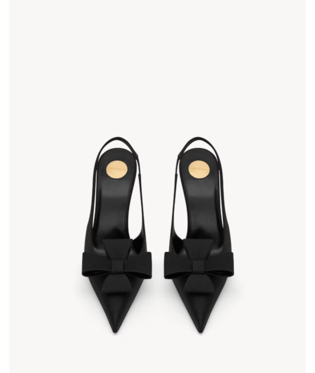 SAINT LAURENT Черные текстильные туфли, фото 2