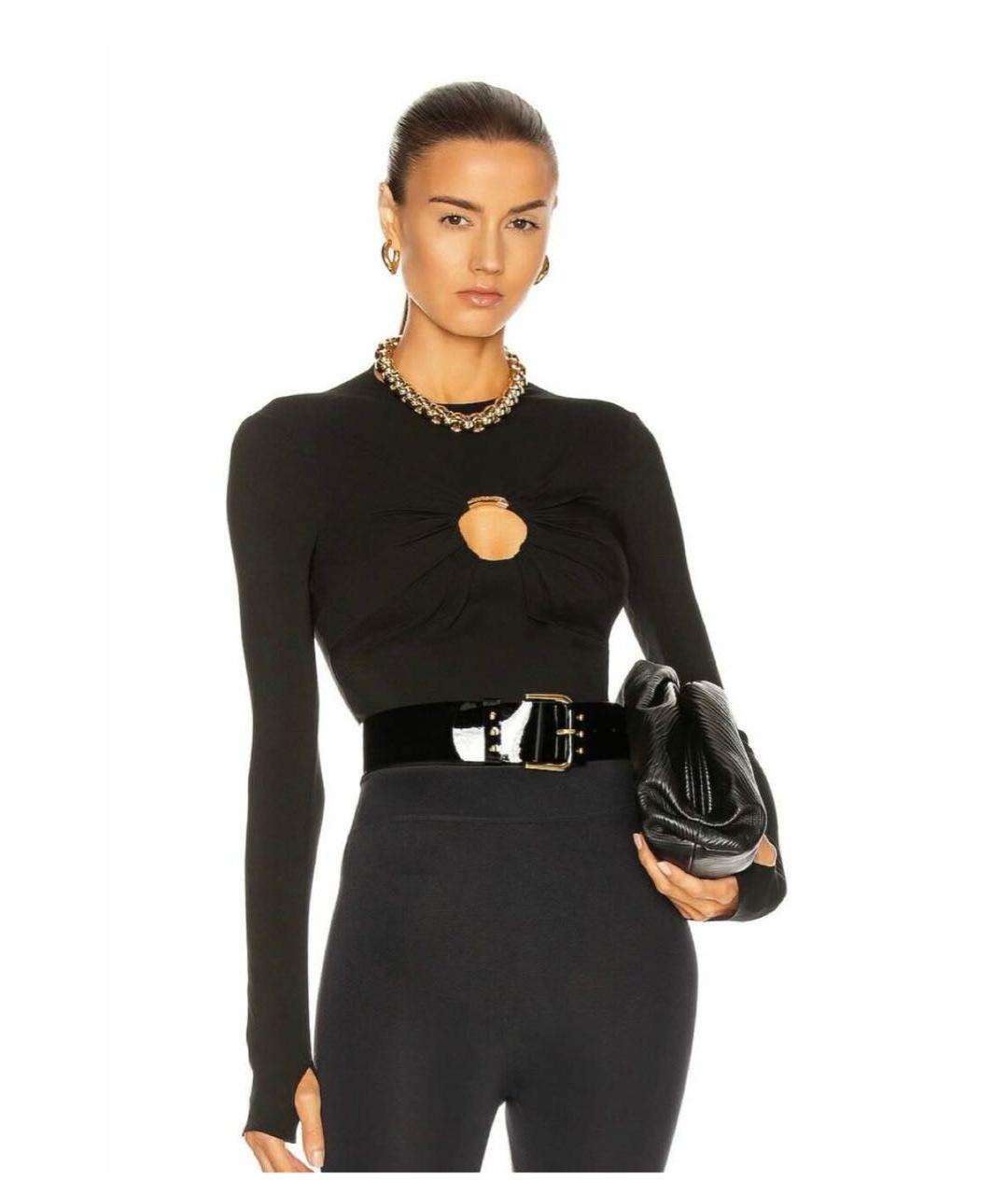 VERSACE Черное вискозное боди, фото 3