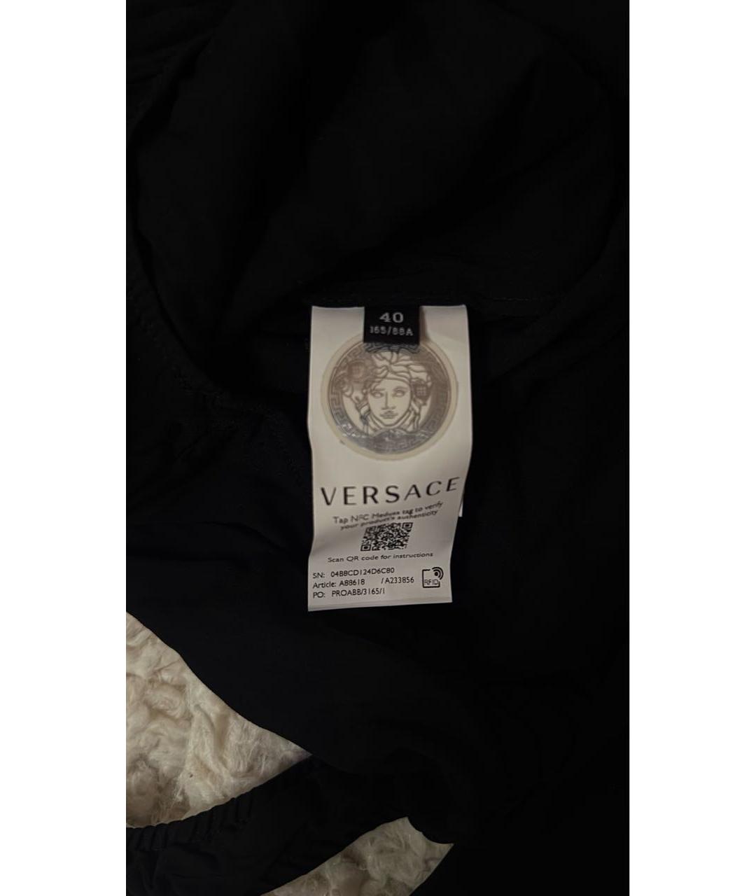 VERSACE Черное вискозное боди, фото 7