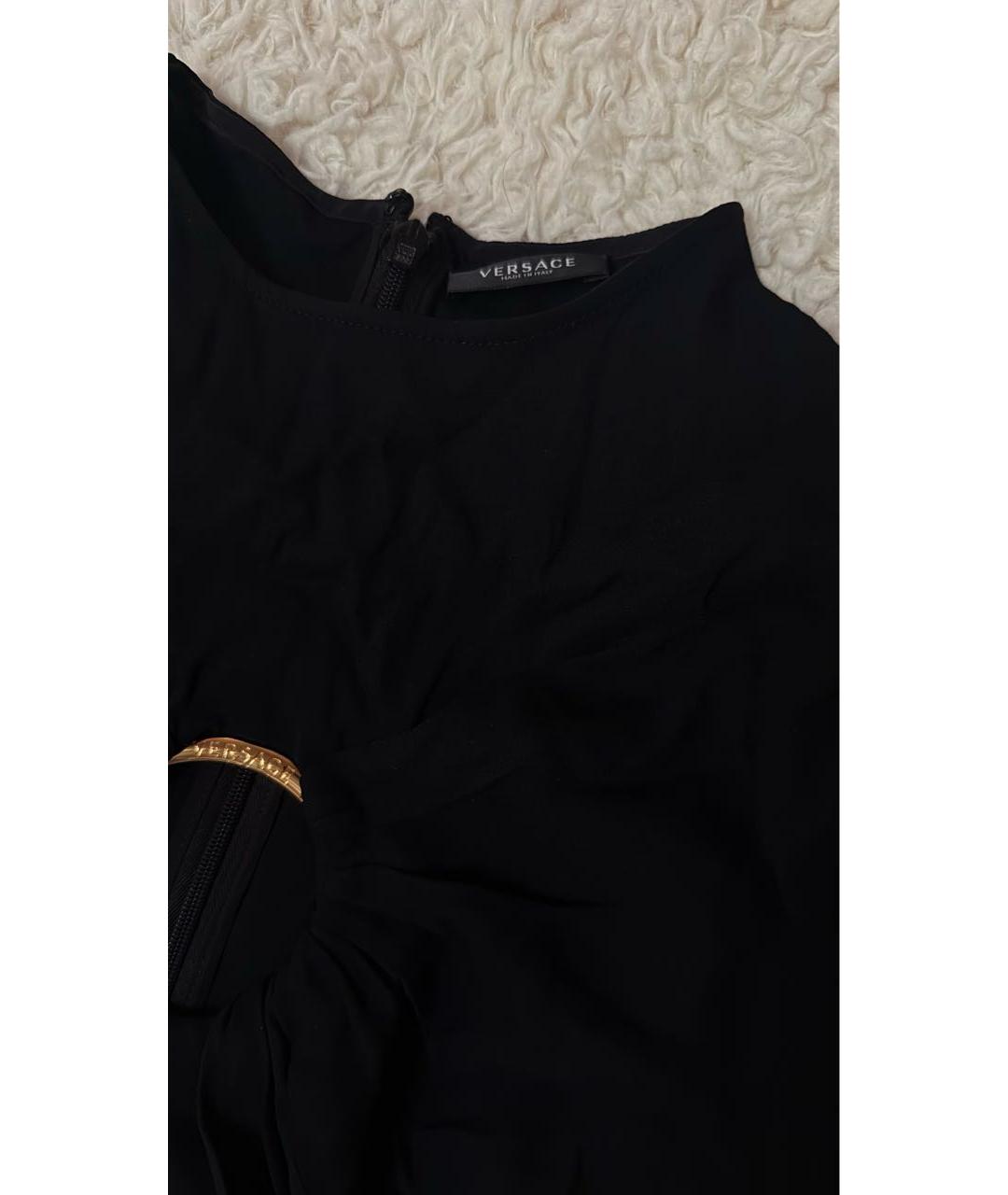 VERSACE Черное вискозное боди, фото 6