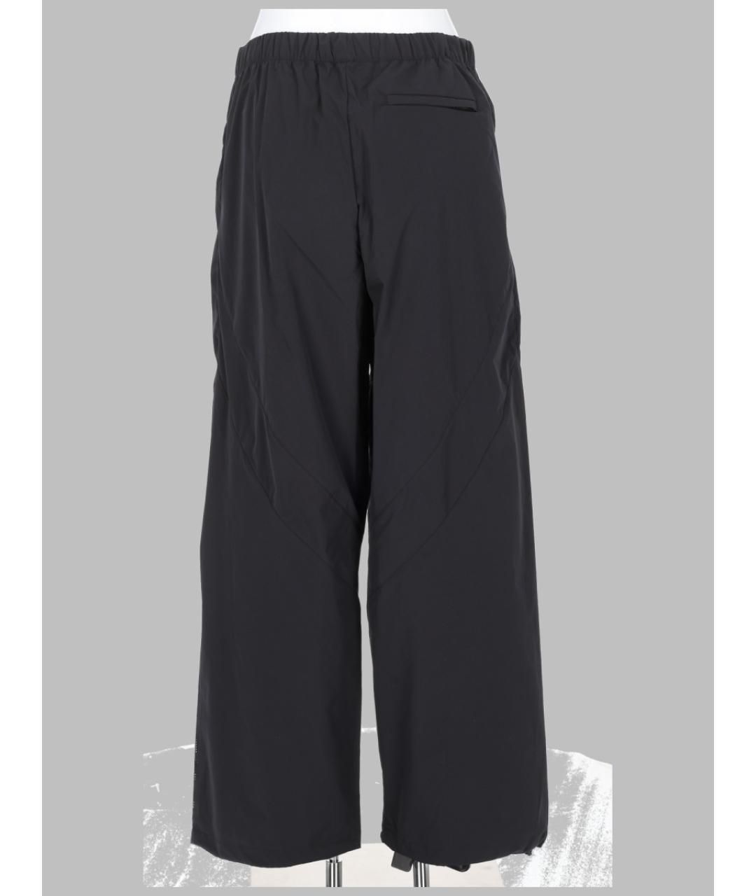 ALEXANDER WANG Черные полиэстеровые прямые брюки, фото 2