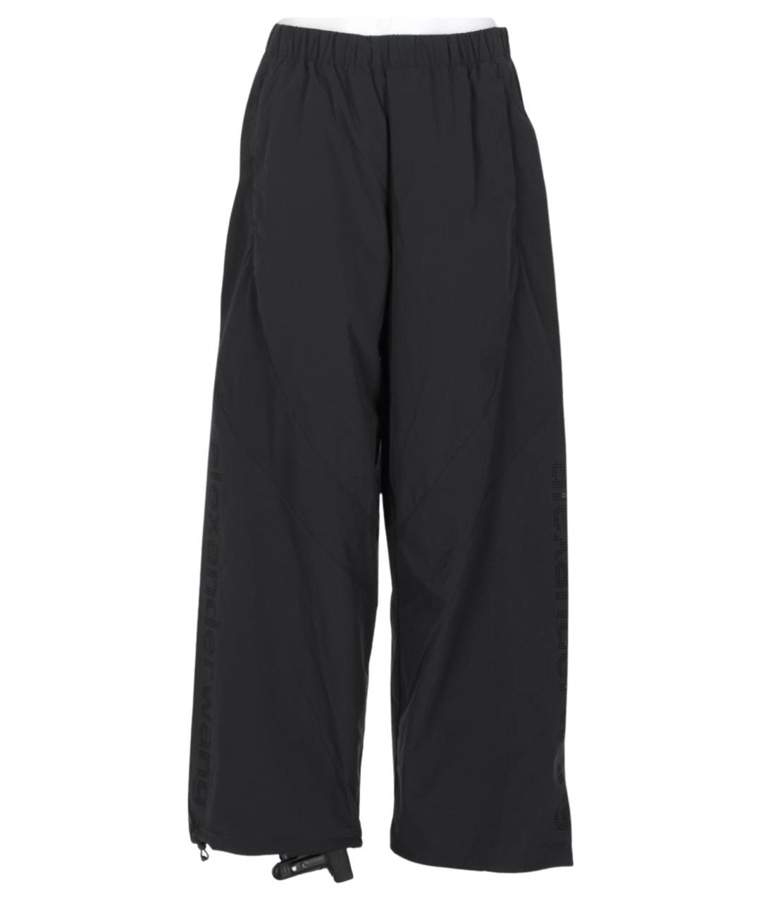 ALEXANDER WANG Черные полиэстеровые прямые брюки, фото 1