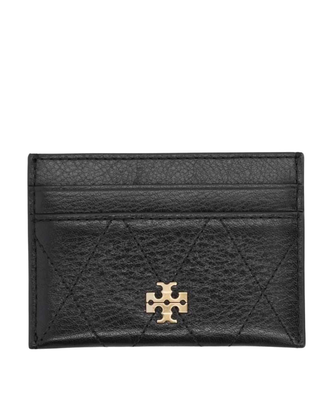 TORY BURCH Черный кожаный кардхолдер, фото 1
