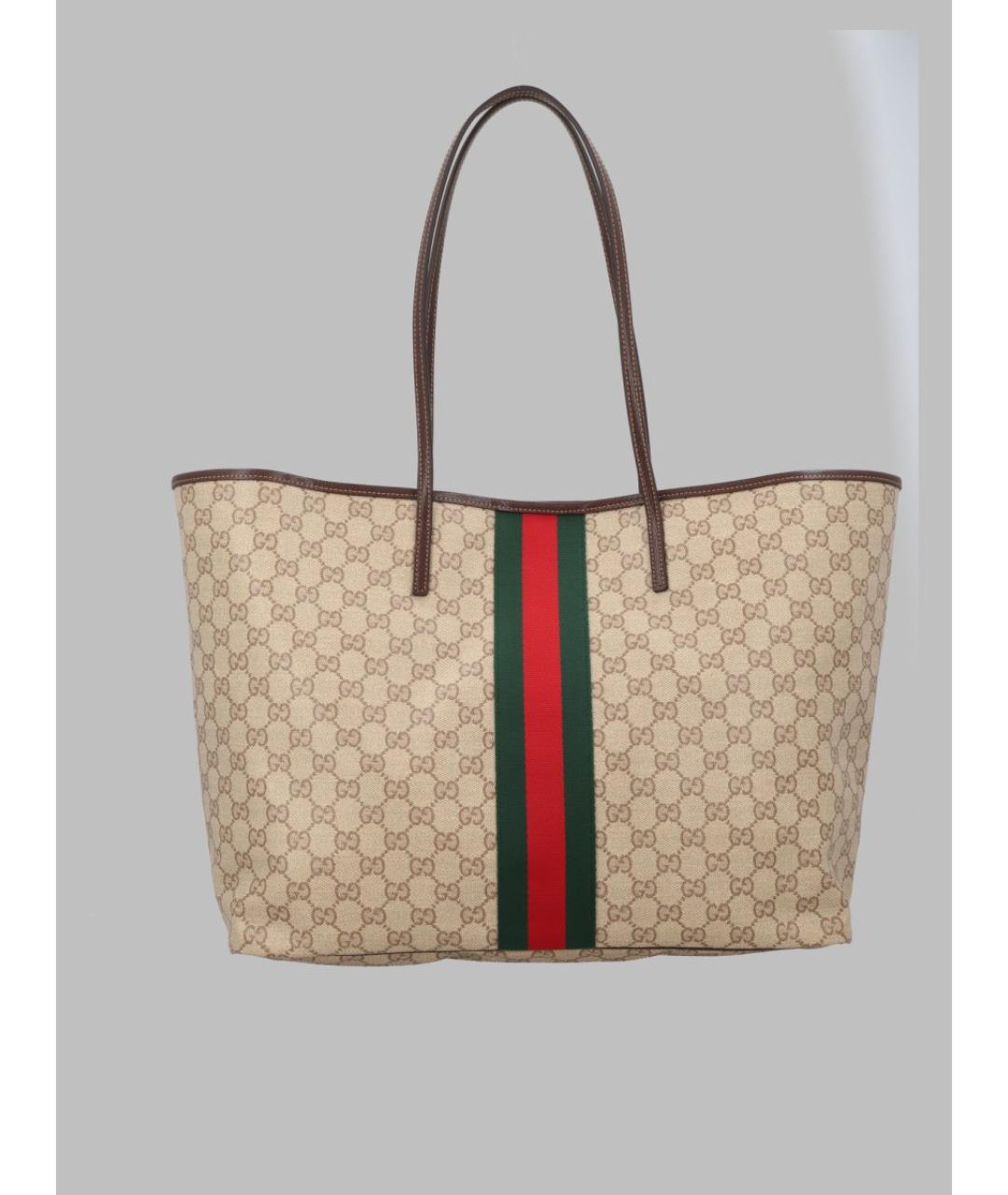 GUCCI Бежевая сумка тоут, фото 3