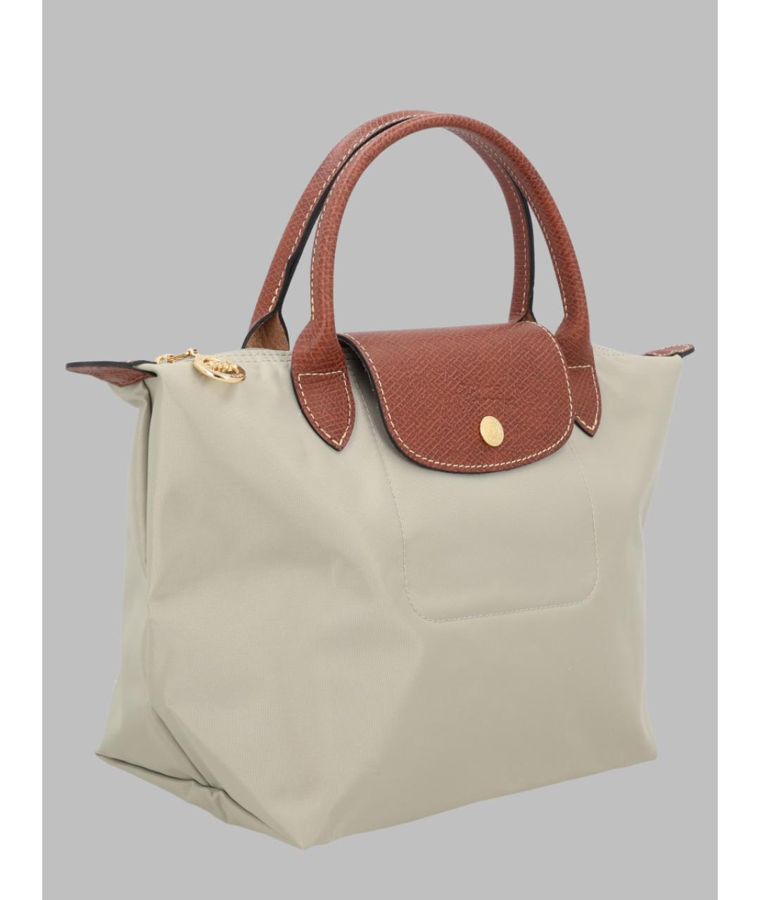 LONGCHAMP Белая синтетическая сумка тоут, фото 2