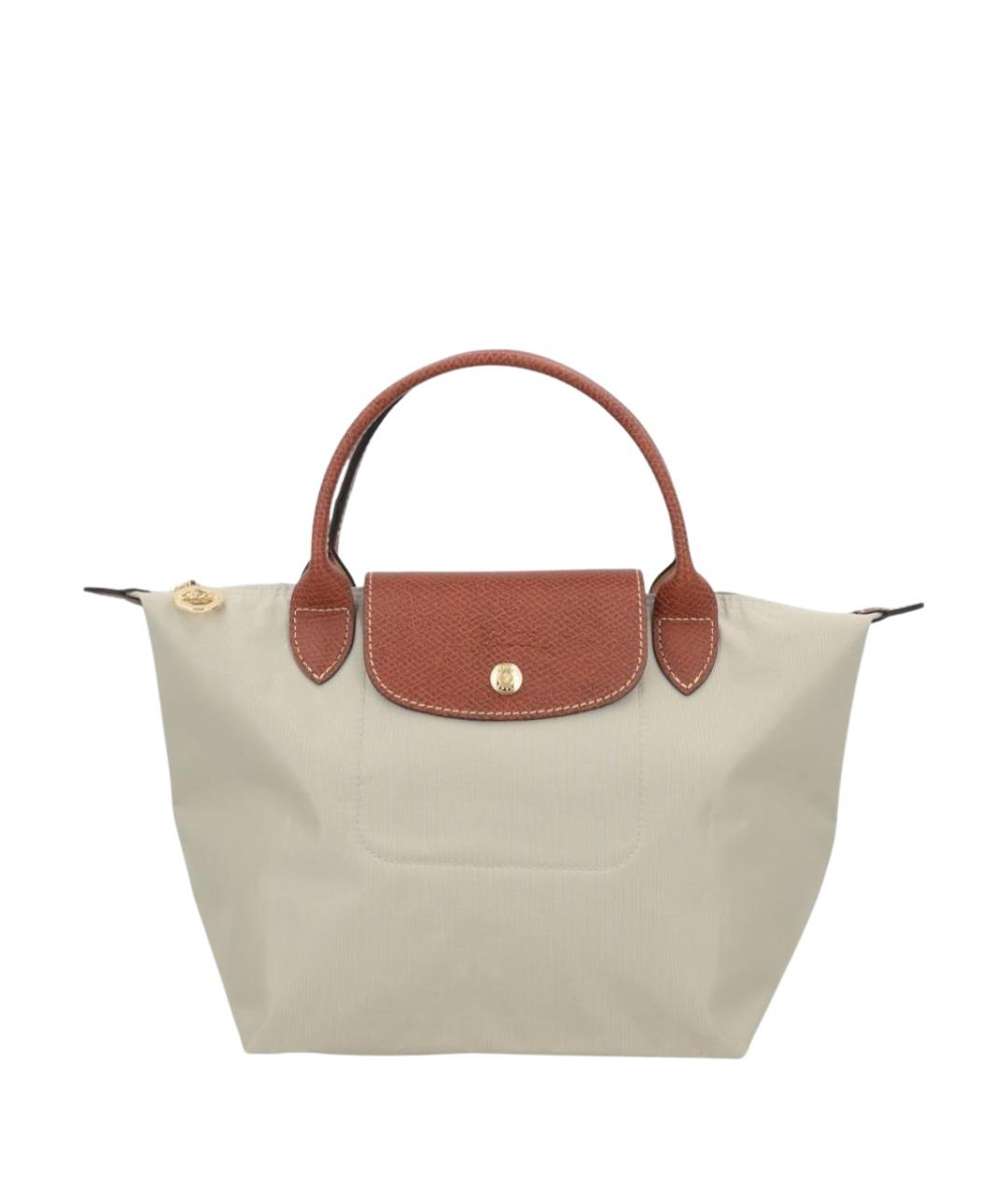 LONGCHAMP Белая синтетическая сумка тоут, фото 1