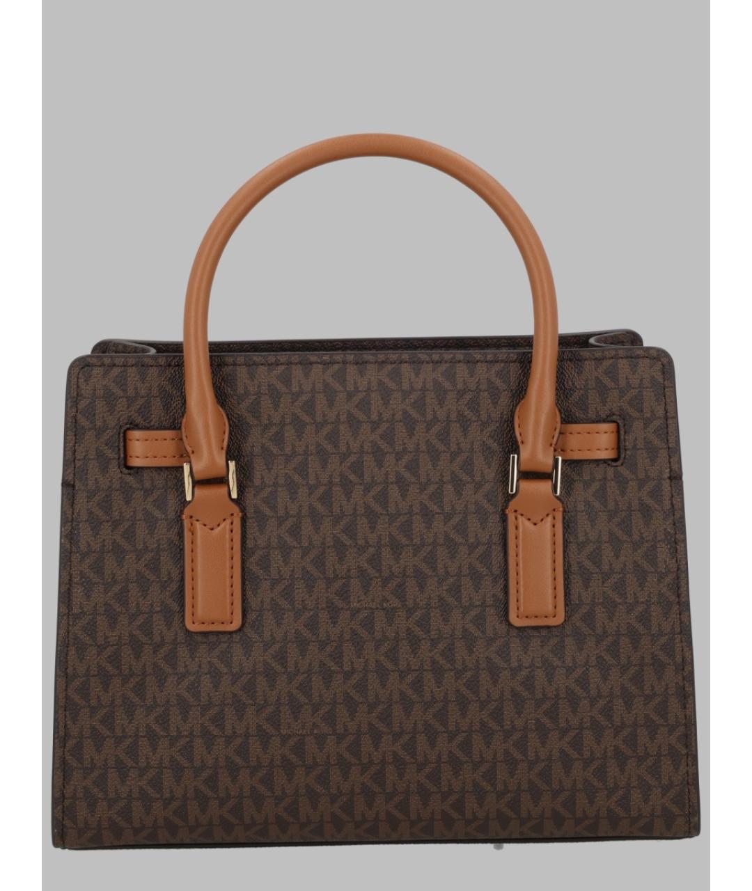 MICHAEL KORS Коричневая сумка с короткими ручками из искусственной кожи, фото 2