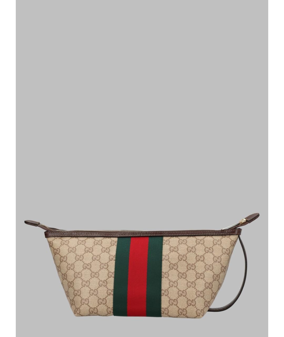 GUCCI Бежевая синтетическая сумка на плечо, фото 2