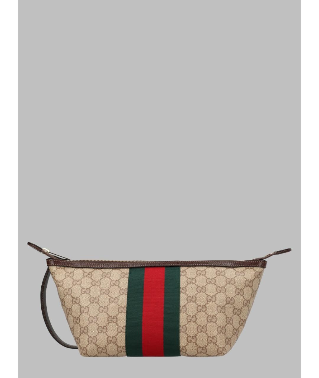 GUCCI Бежевая синтетическая сумка на плечо, фото 3