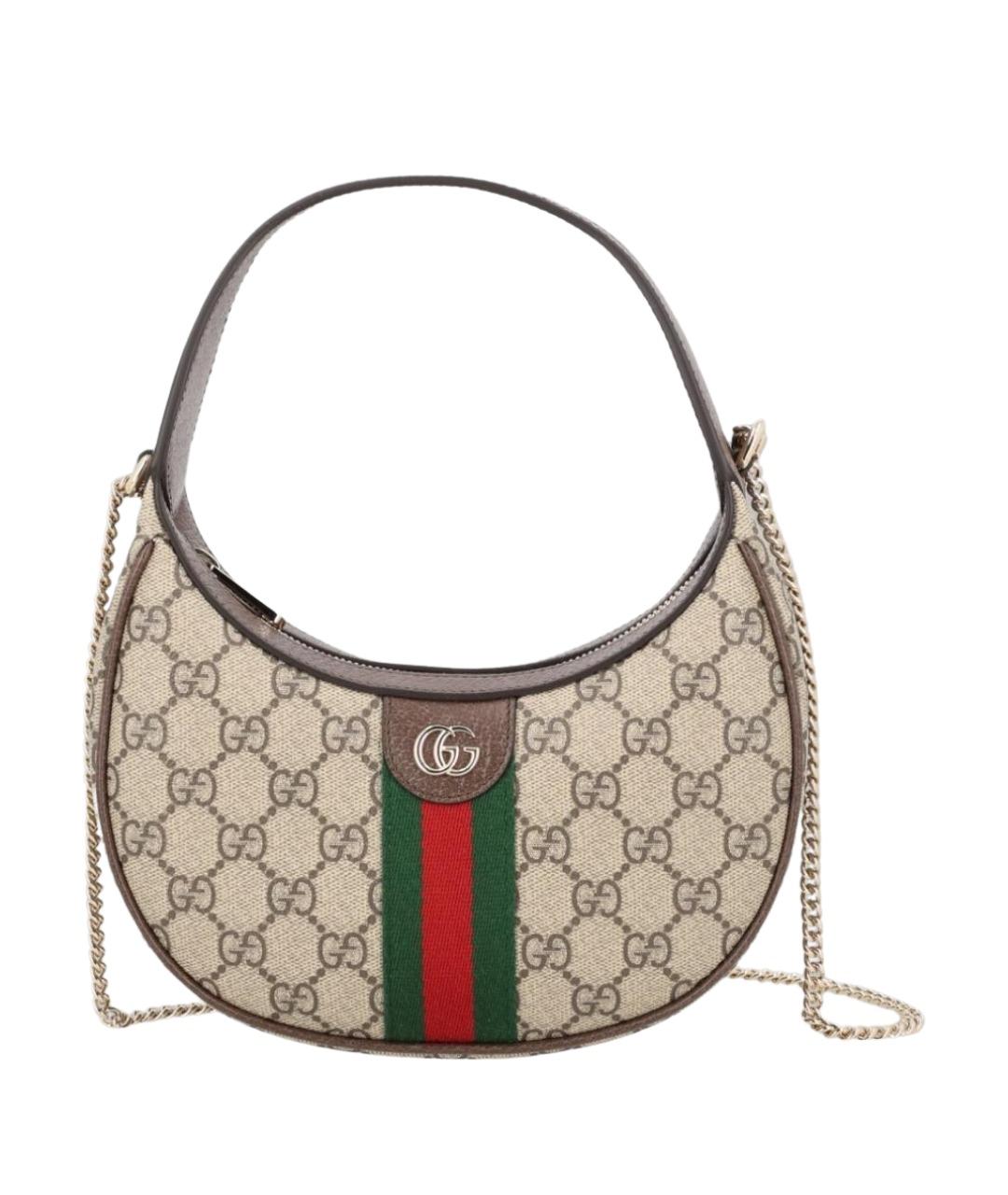 GUCCI Бежевая сумка с короткими ручками, фото 1