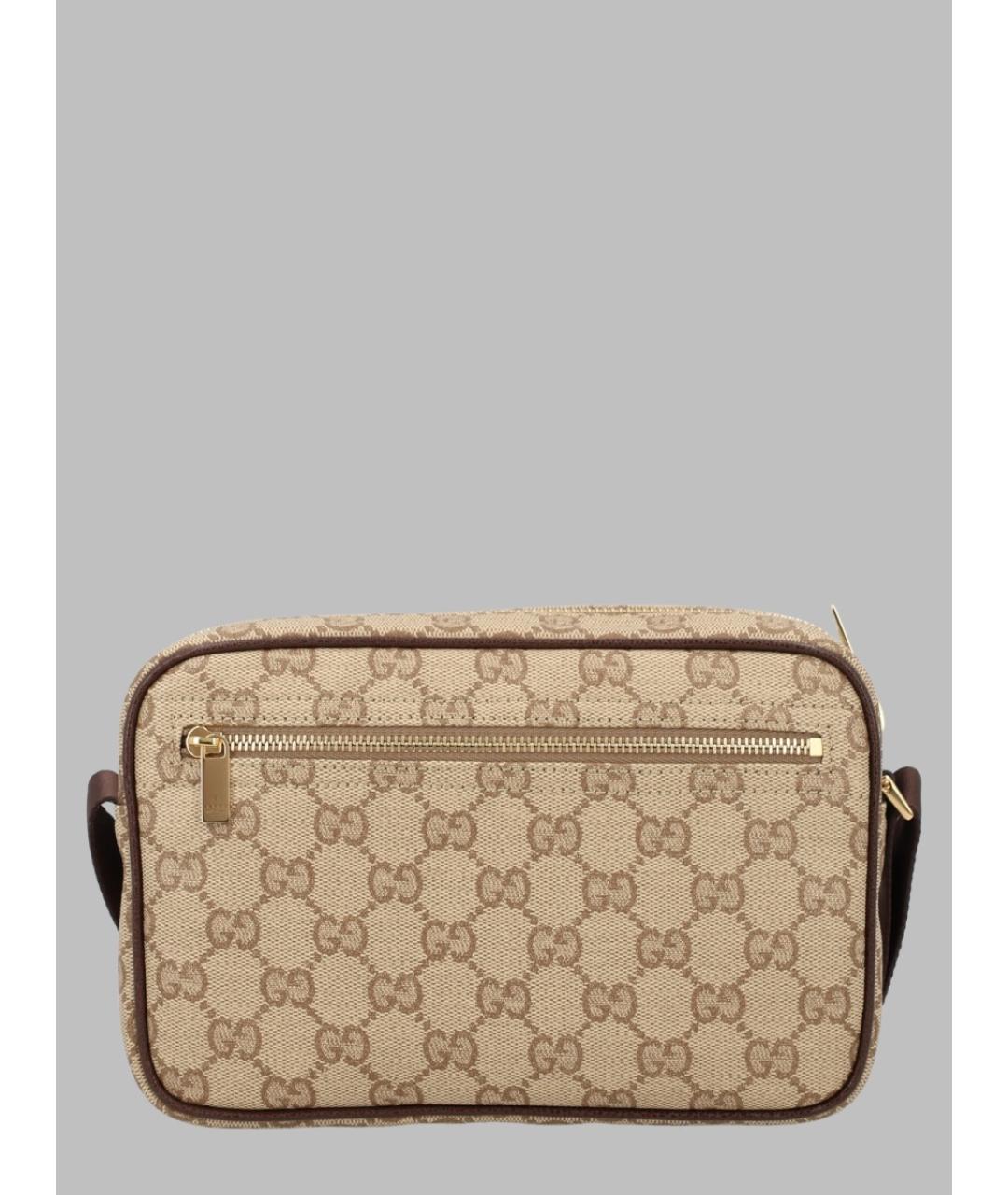 GUCCI Бежевая тканевая сумка через плечо, фото 2
