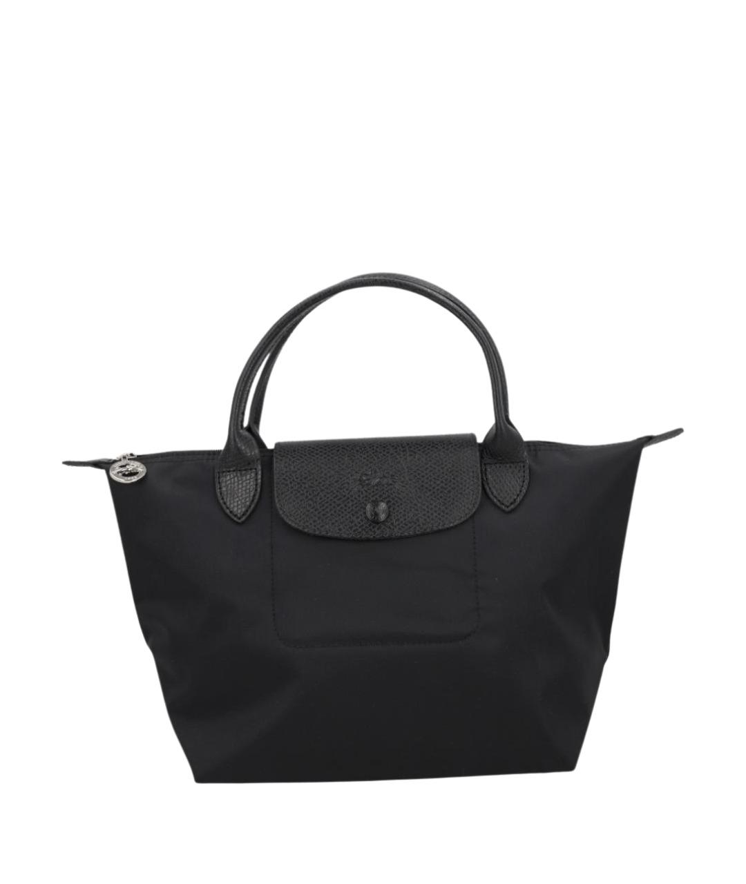 LONGCHAMP Черная синтетическая сумка тоут, фото 1