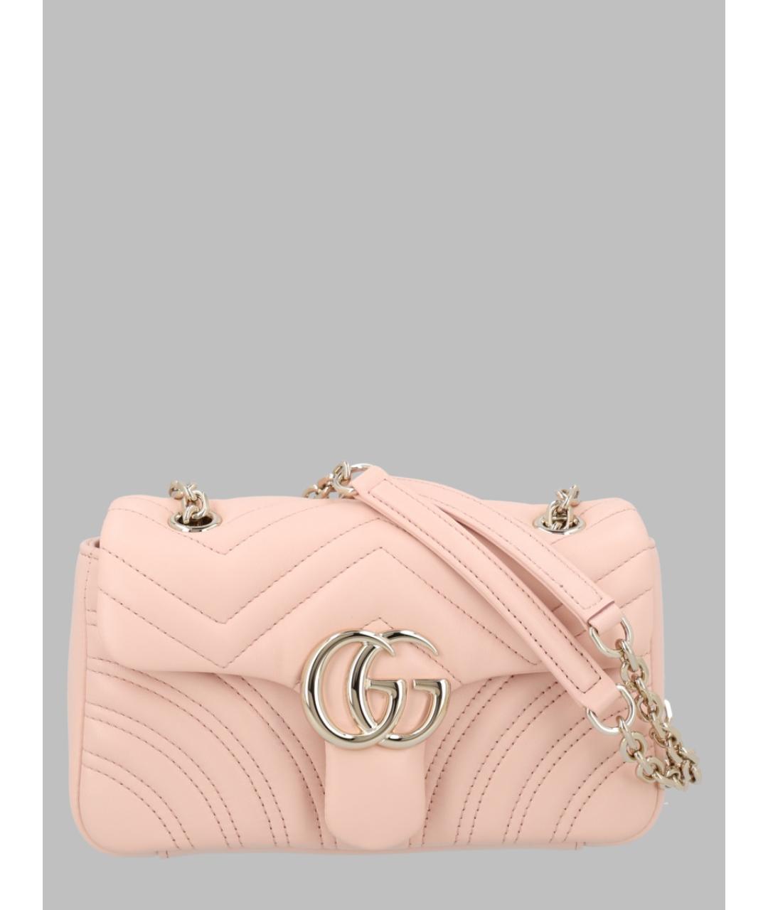 GUCCI Розовая кожаная сумка через плечо, фото 3
