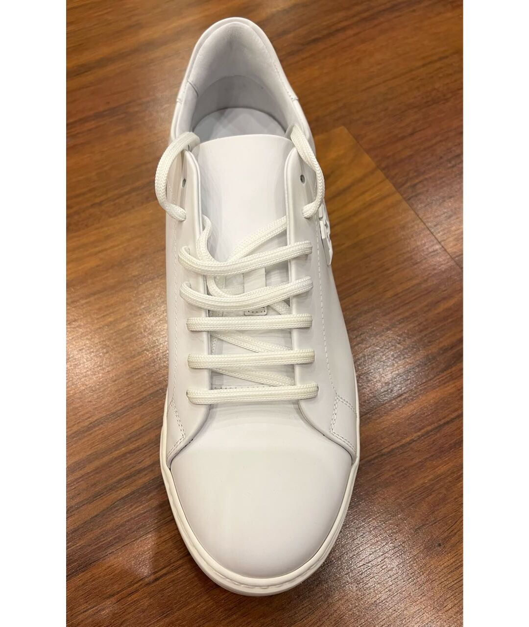 PHILIPP PLEIN Белые кожаные низкие кроссовки / кеды, фото 2
