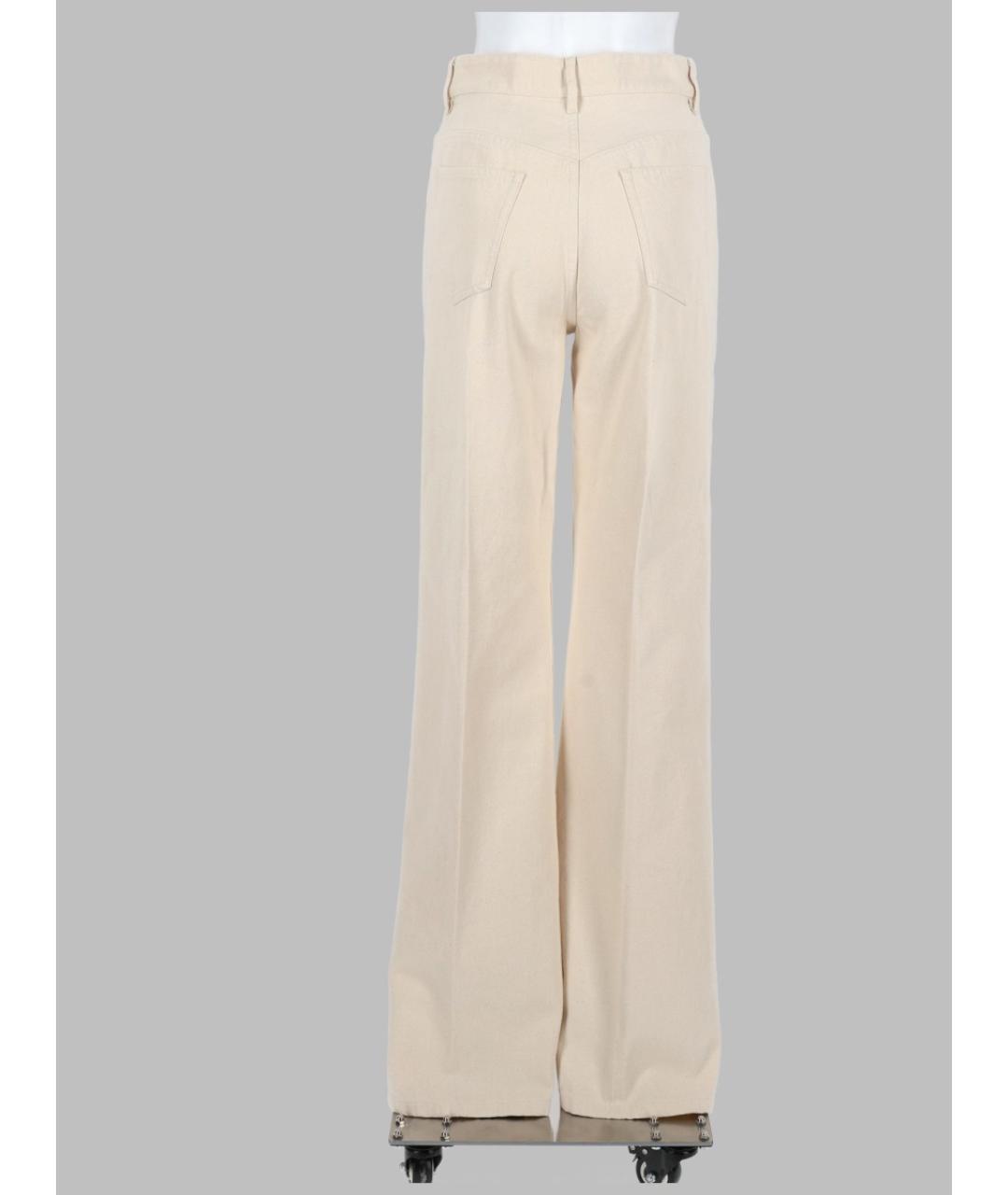 A.P.C. Белые хлопковые прямые джинсы, фото 2
