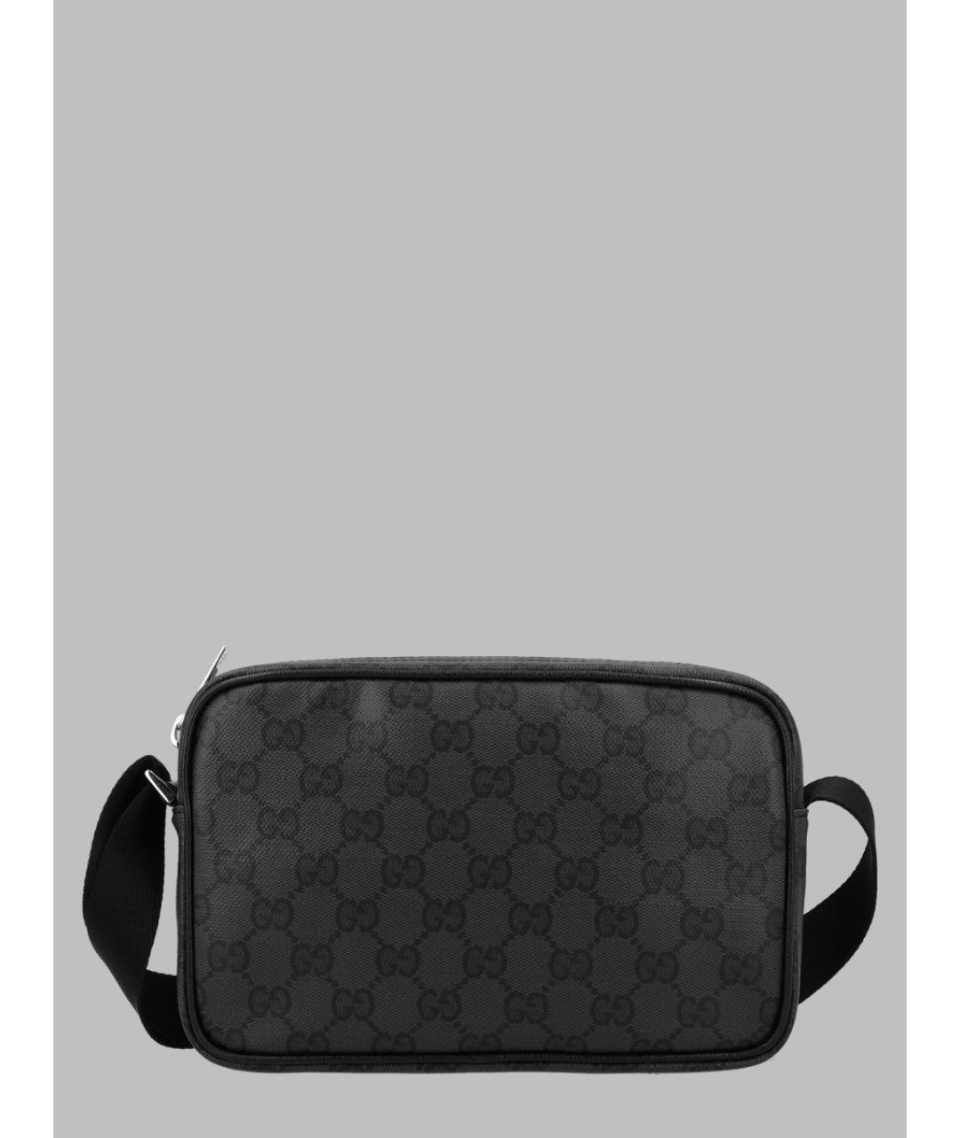 GUCCI Черная хлопковая сумка на плечо, фото 3
