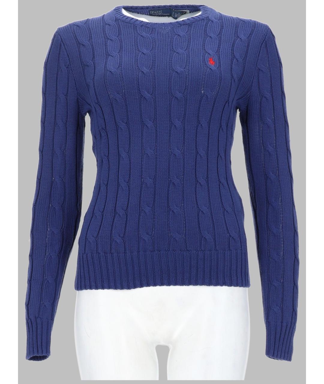 POLO RALPH LAUREN Синий хлопковый джемпер / свитер, фото 3
